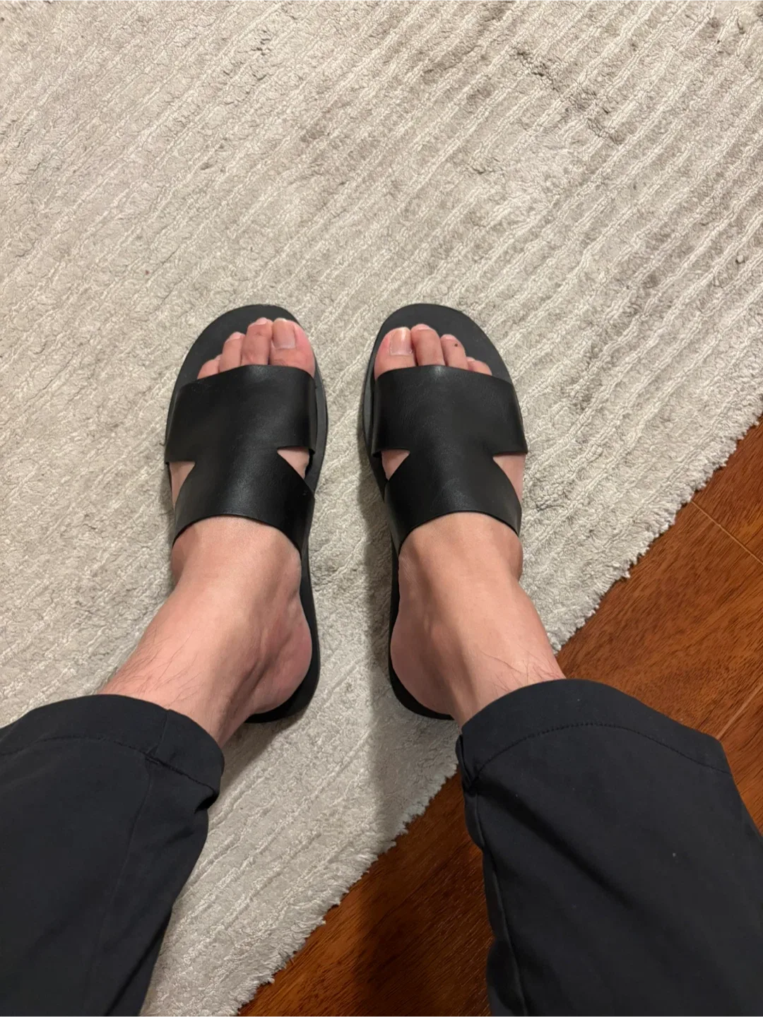 Matt & Nat Black Vegan Leather Sandals image indicator(5)