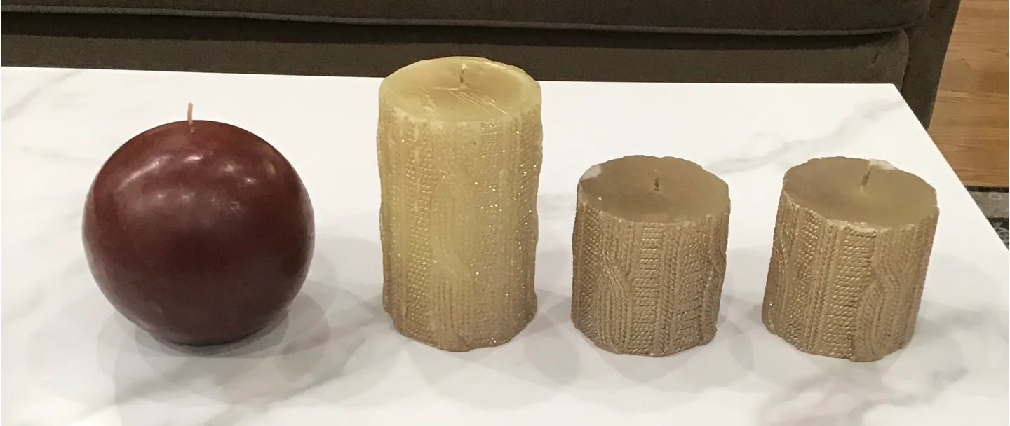 Decorative Candles - Set of 4 thumbnail