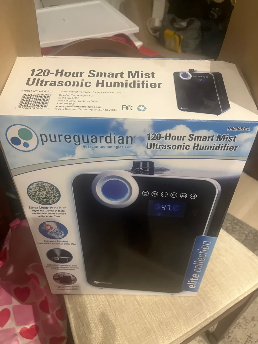 PureGuardian Humidifier Ultrasonic Smart Mist 120 Hours image indicator(8)
