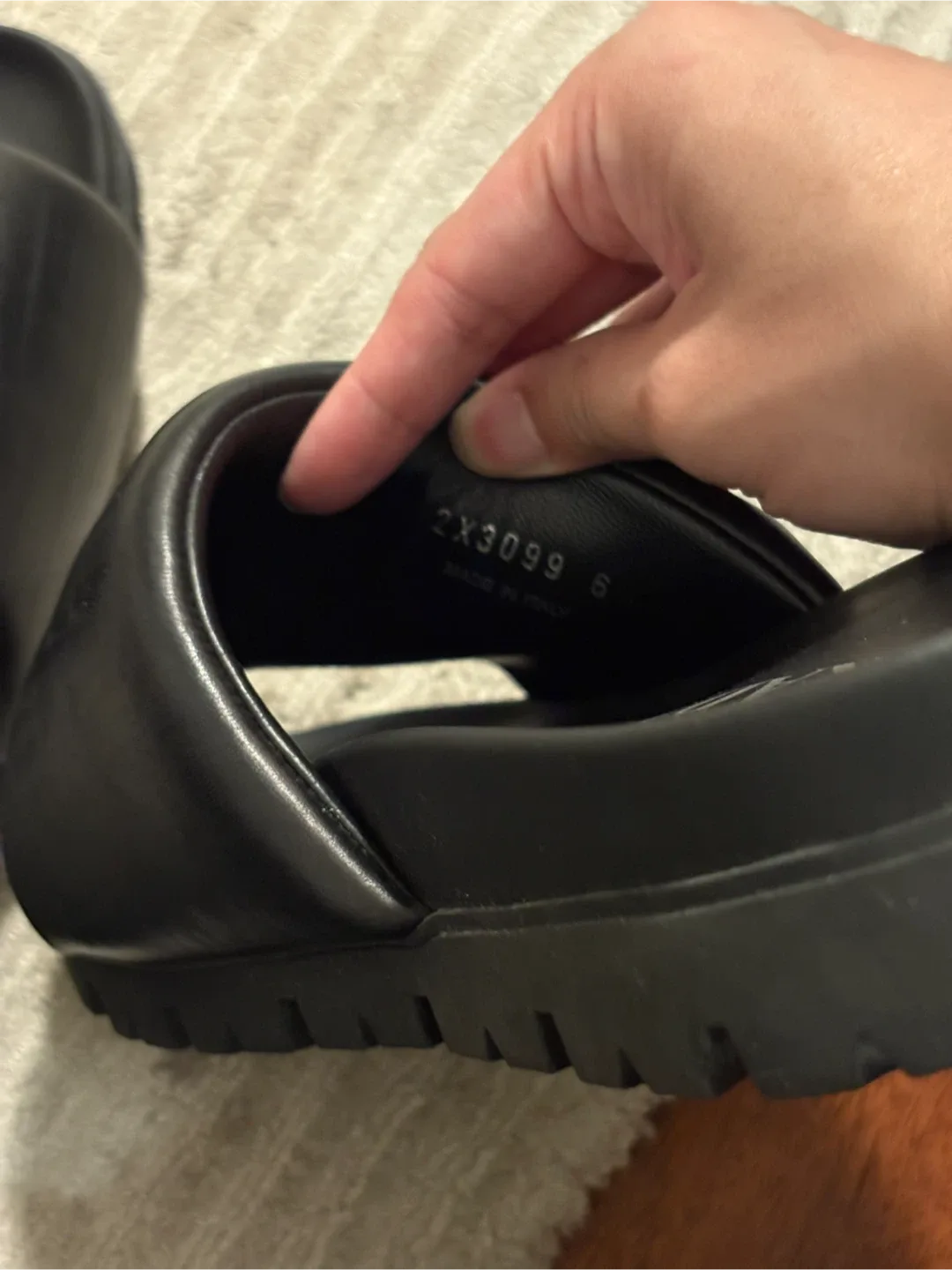 Prada Black Padded Slide Sandals image indicator(8)