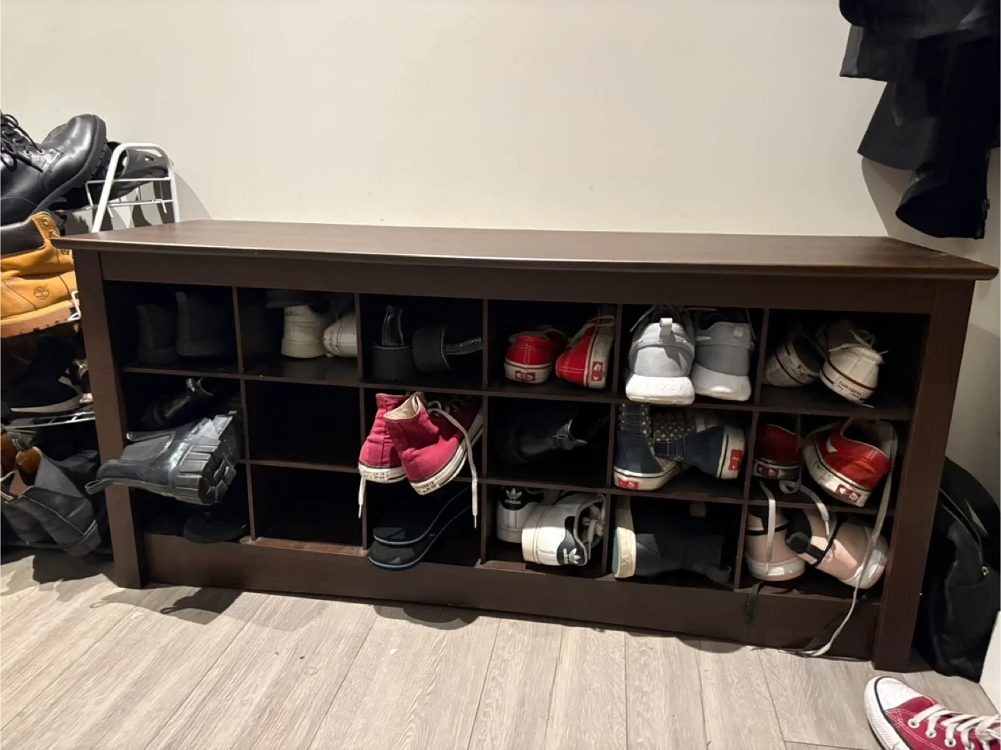 Prepac ESS-4824 Espresso Shoe Cubbie Bench