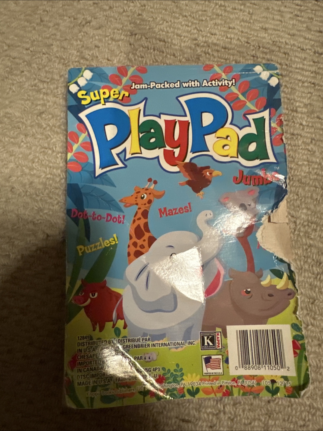 Some part used Super PlayPad Activity Book