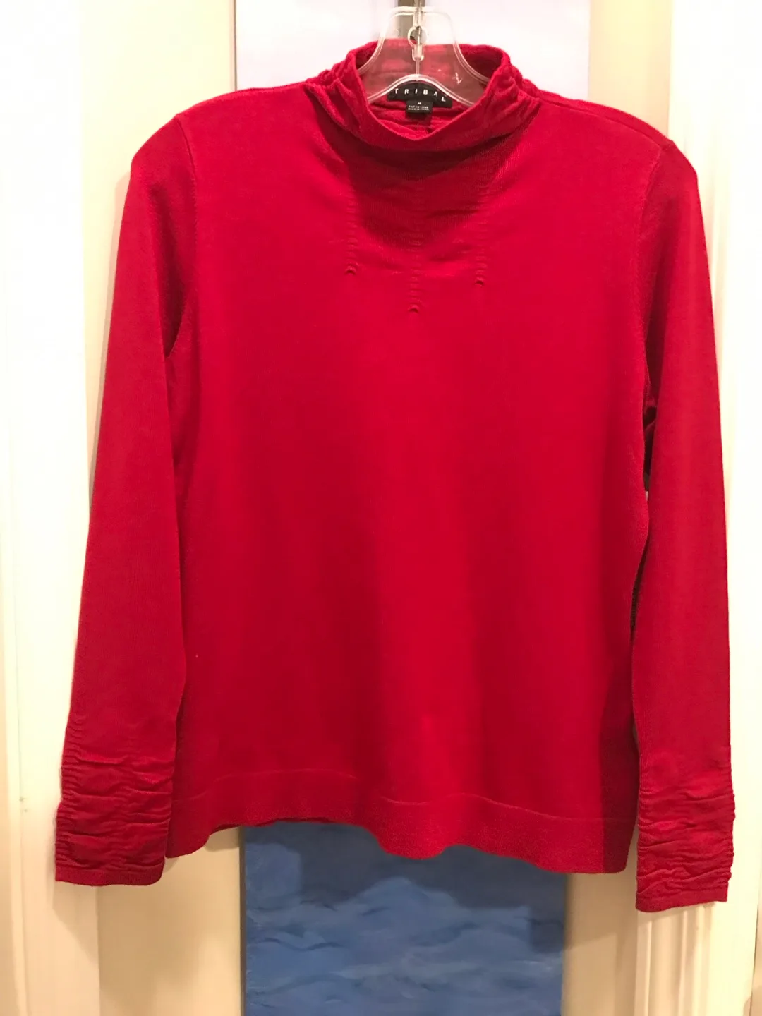 Tribal Cranberry Red Turtleneck - Size M