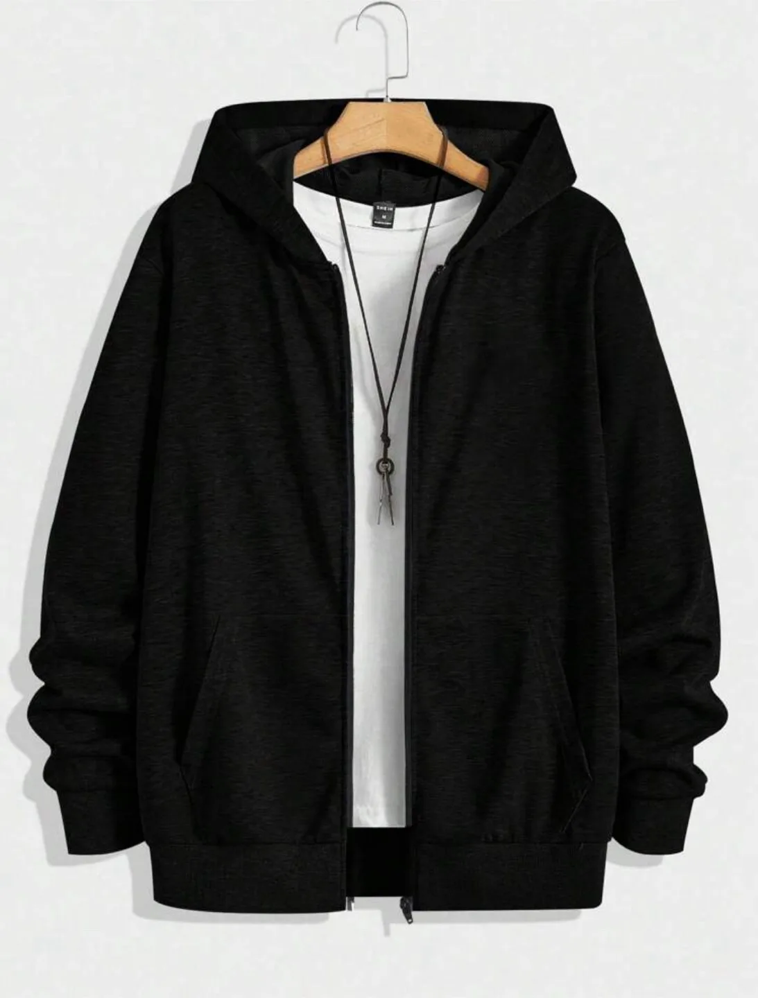 Black Zip-Up Hoodie thumbnail