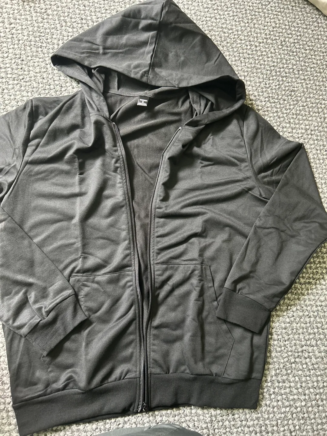 Black Zip-Up Hoodie image indicator(3)