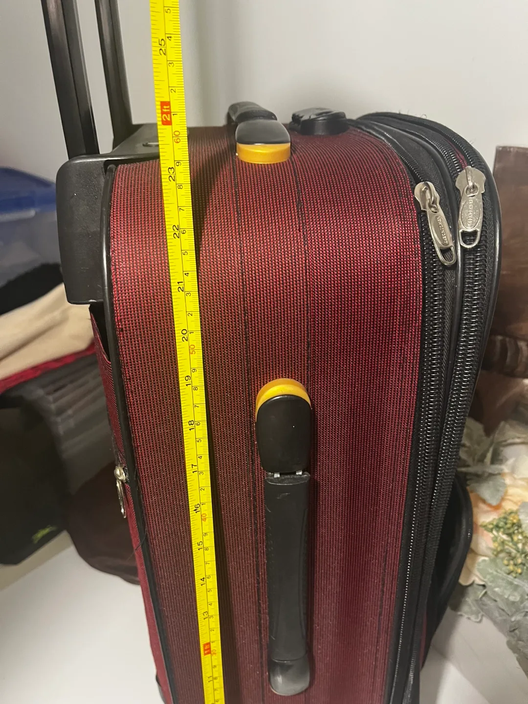 Red Rolling Suitcase - 21 Inches thumbnail
