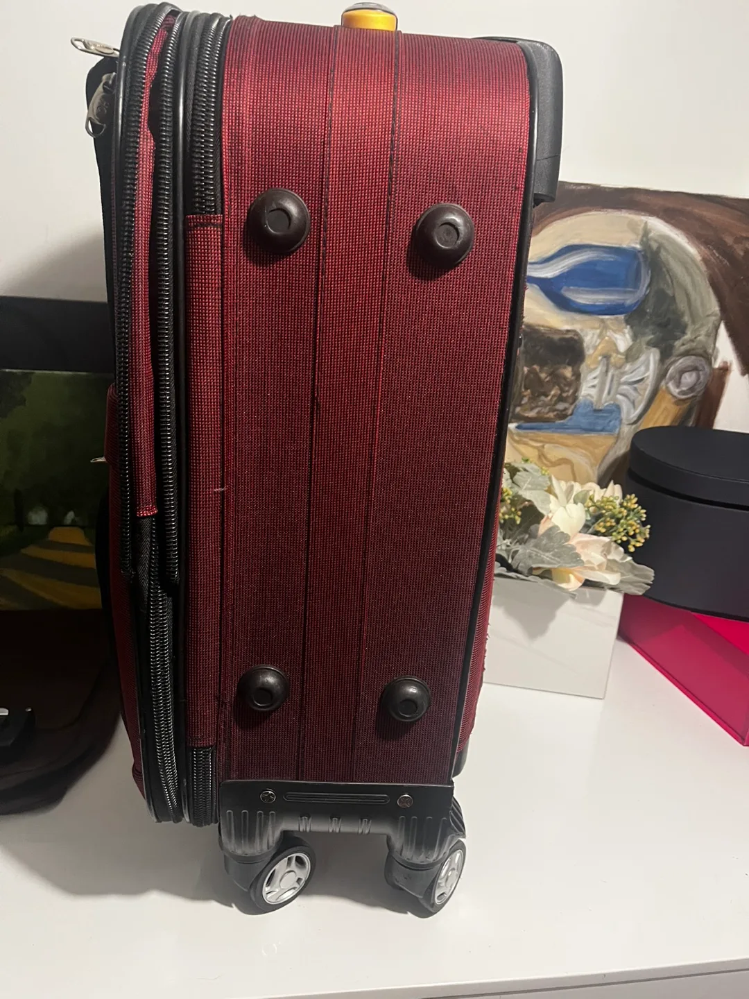 Red Rolling Suitcase - 21 Inches image indicator(6)