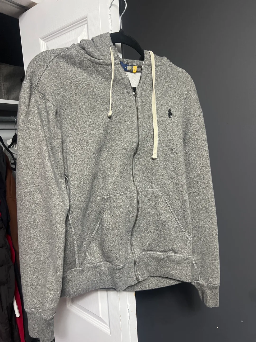 Polo Ralph Lauren Grey Zip-Up Hoodie thumbnail