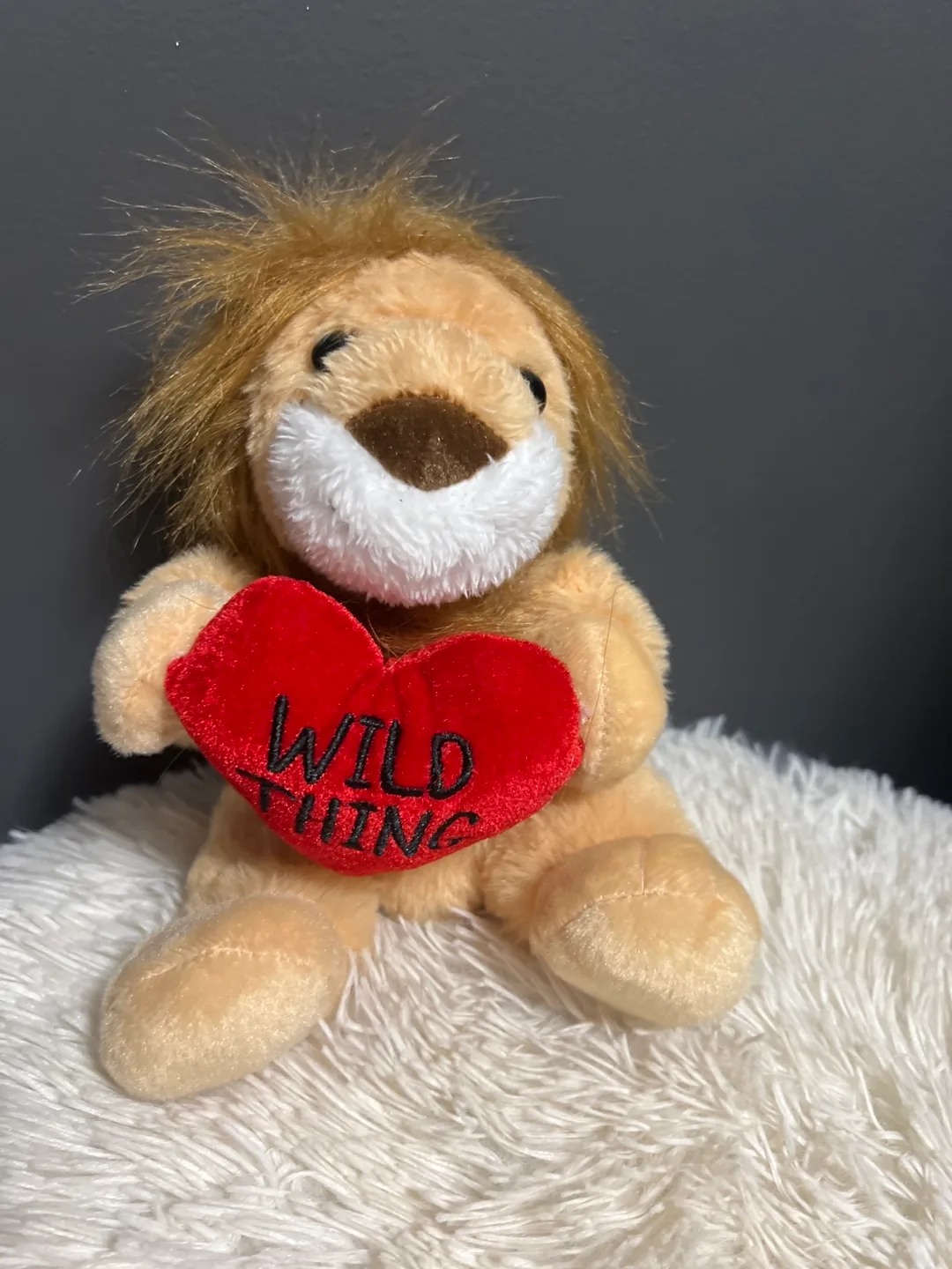 Lion Plush Toy with Heart