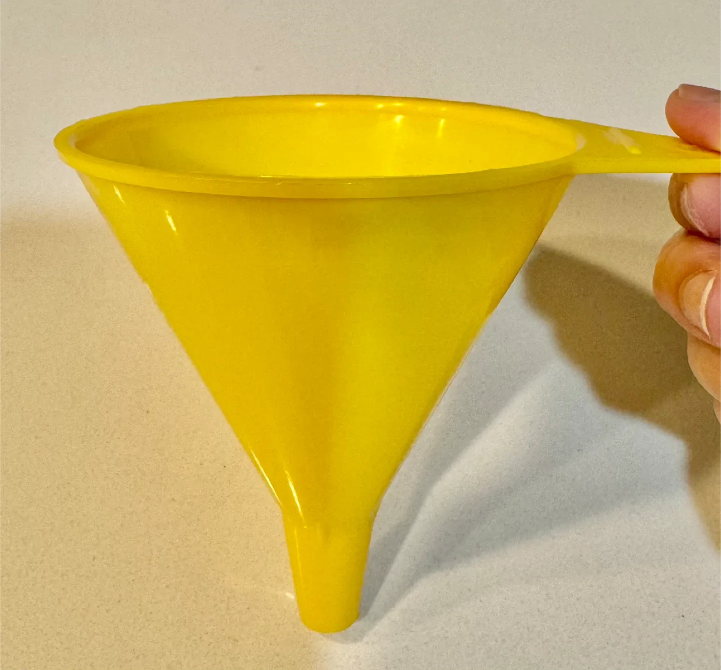 Yellow Plastic Funnel - 4 Inch Diameter thumbnail