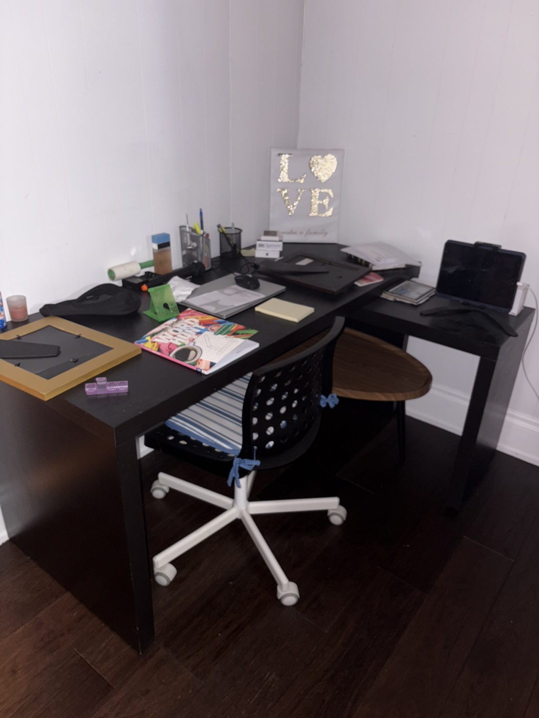 Black Desk and Chair