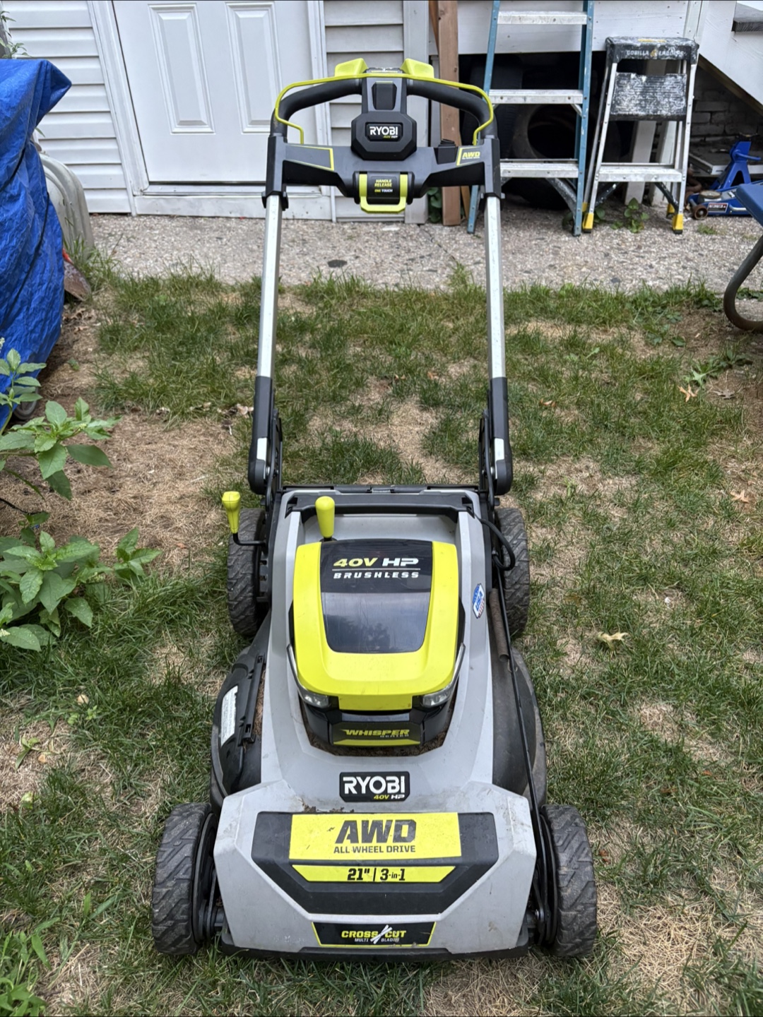Ryobi 40V HP Brushless AWD Crosscut Lawn Mower