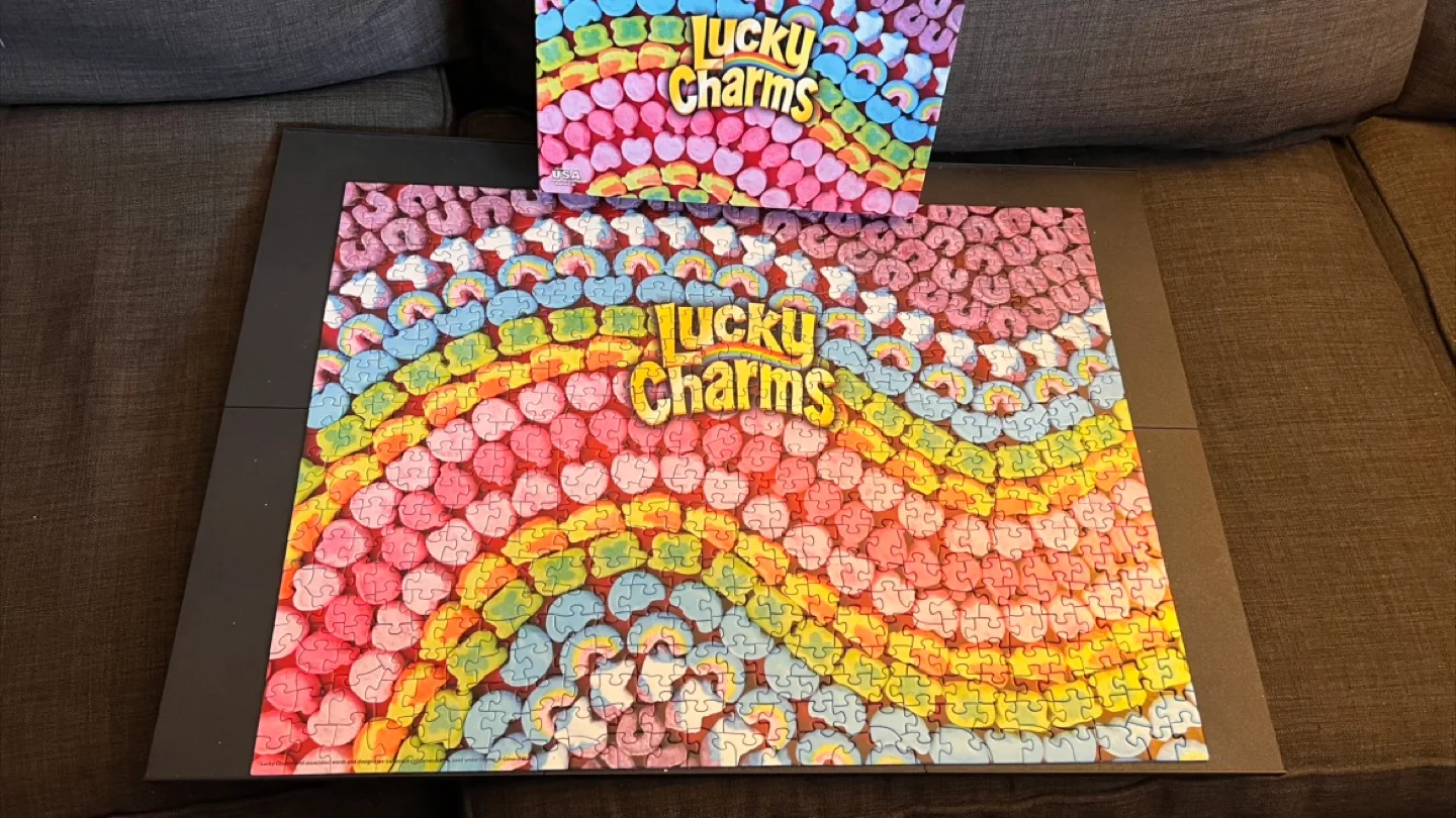 Jigsaw Puzzle - Lucky Charms Cereal - 550 Pieces: 18” X 24” thumbnail