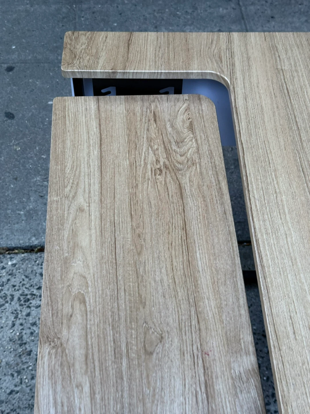 Free Wood & Black Metal Desk - photo 4