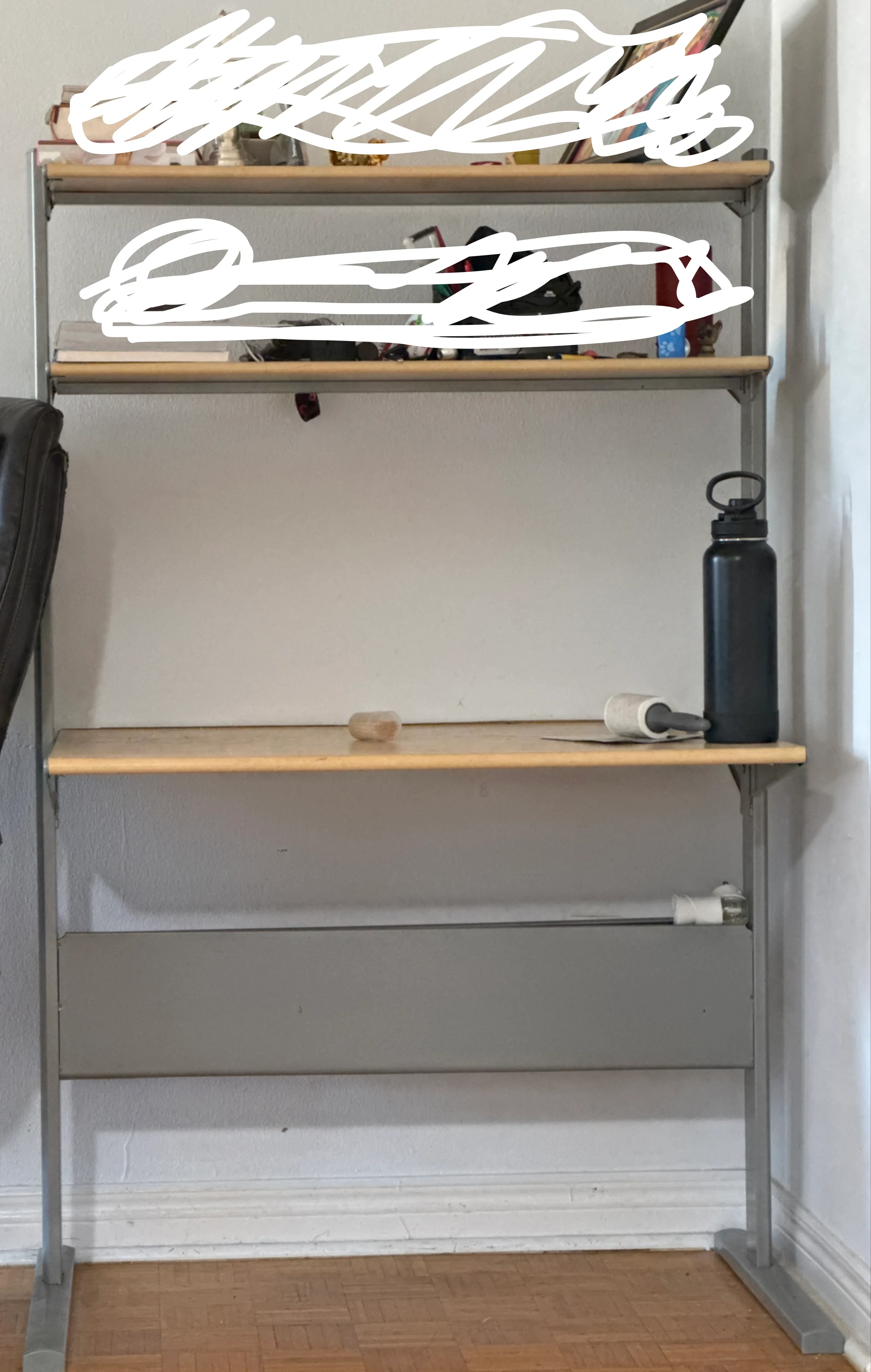 Moving Sale: IKEA Shelving Unit - Desk with Shelves image indicator(4)