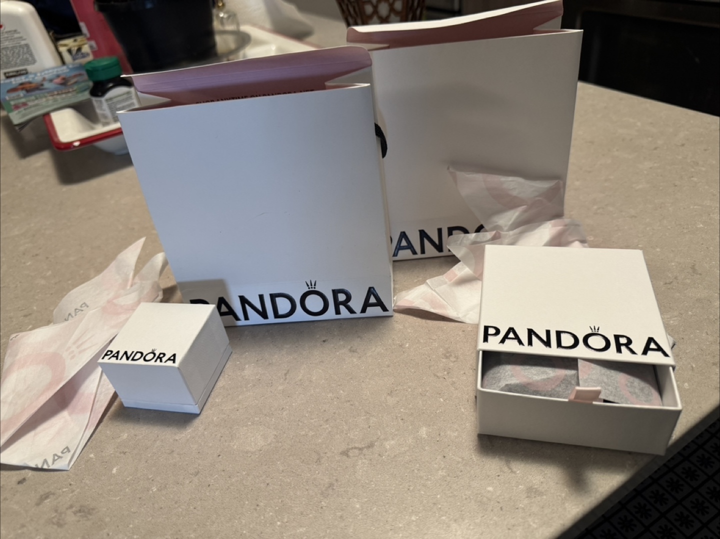 Pandora Jewelry Box & Shopping Bag Set