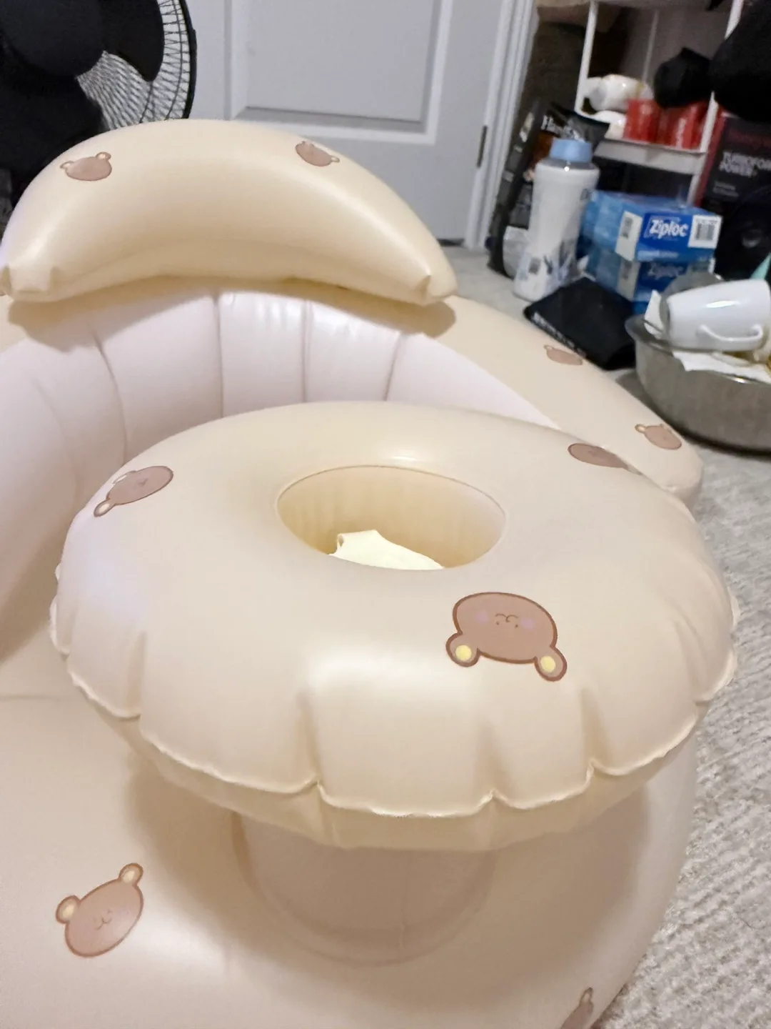 Inflatable Baby Chair with Bear Design image indicator(2)