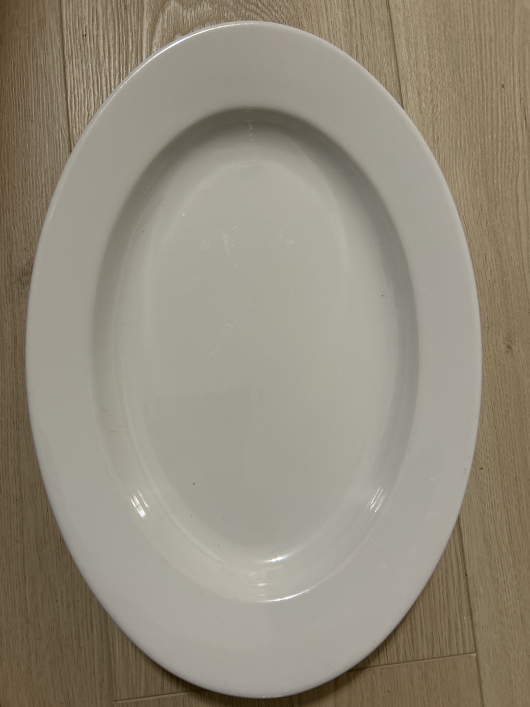 White china serving Plate