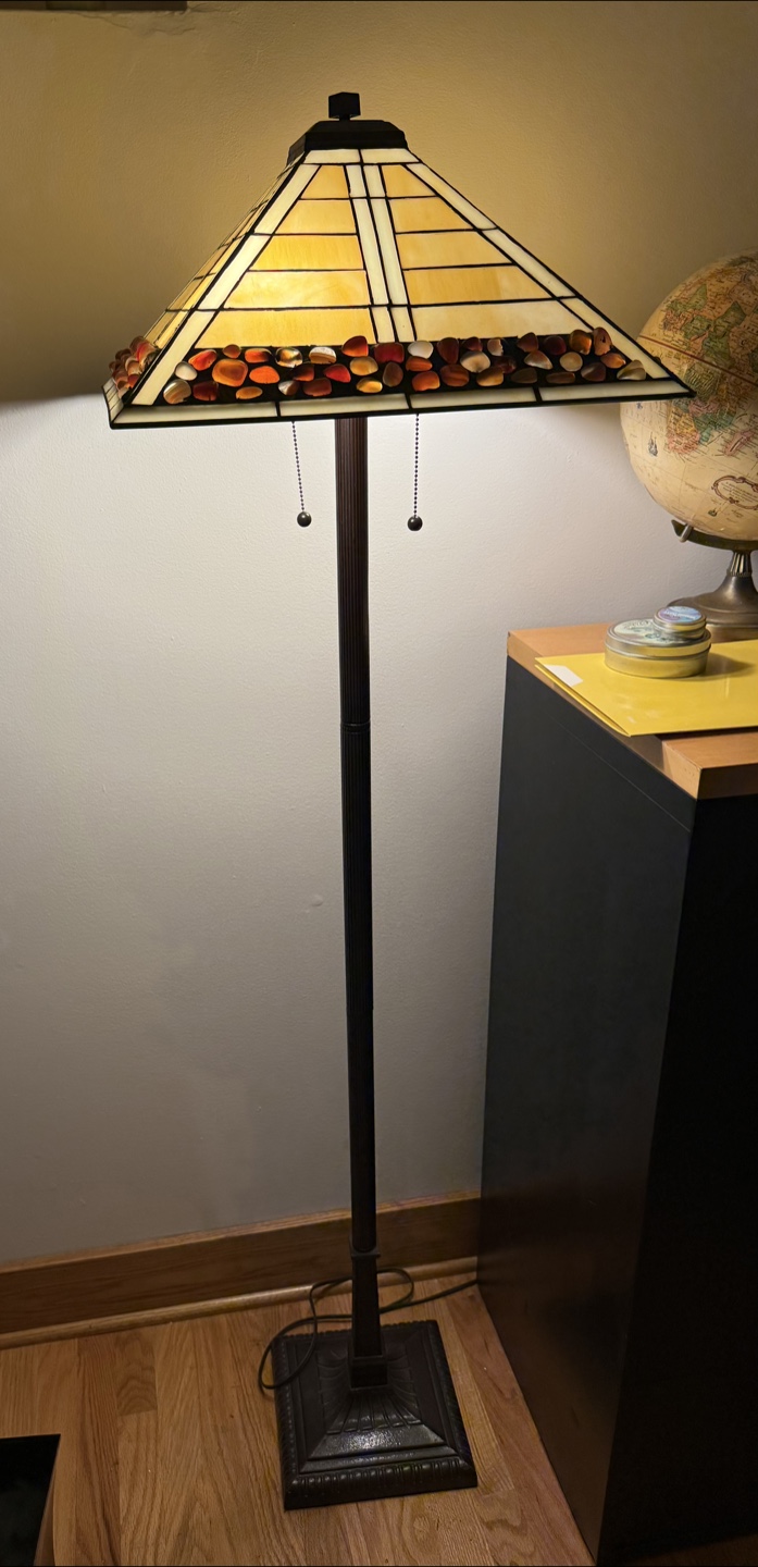 Tiffany Style Stained Glass Floor Lamp - photo 2