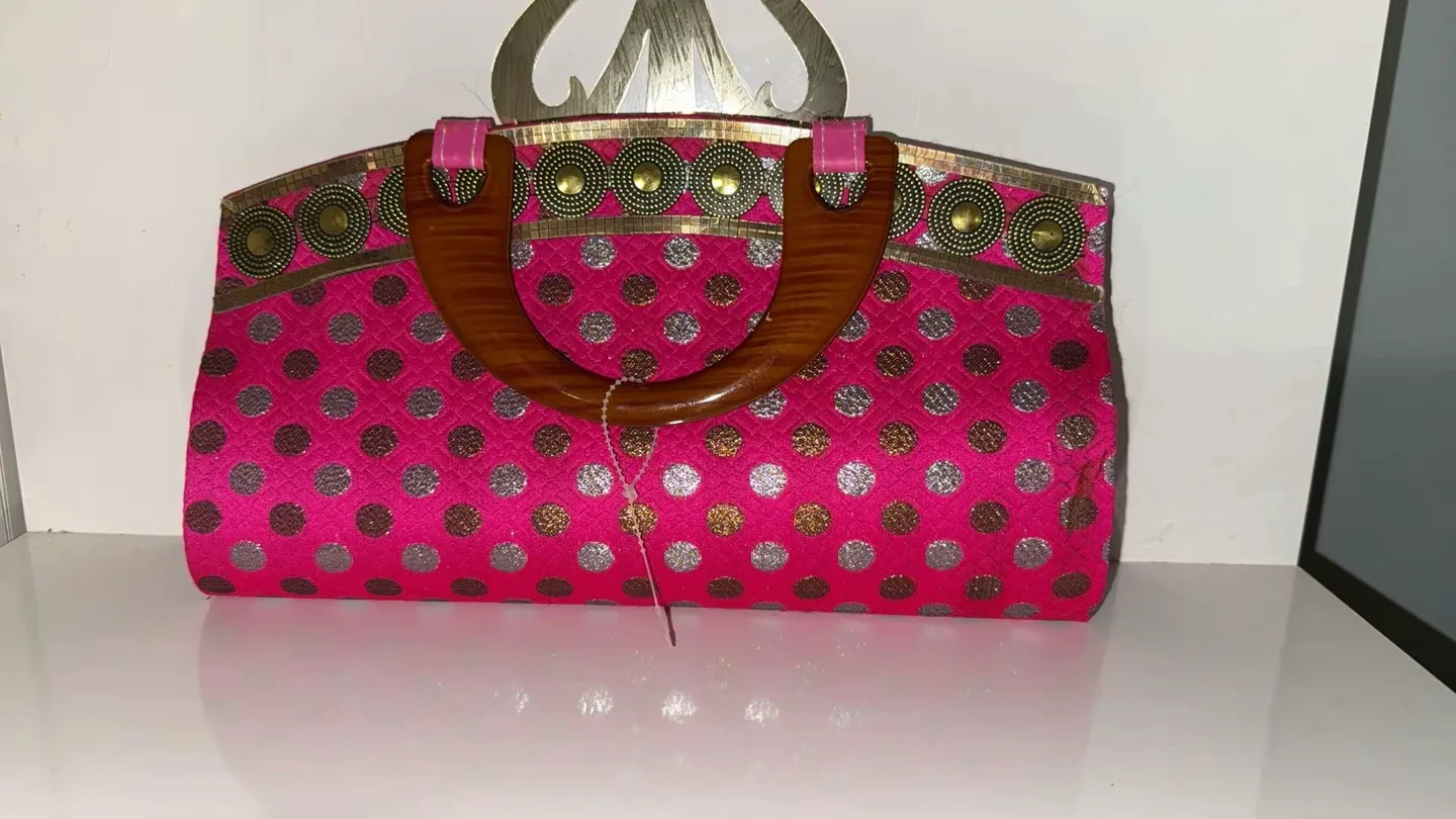 Pink Polka Dot Handbag thumbnail
