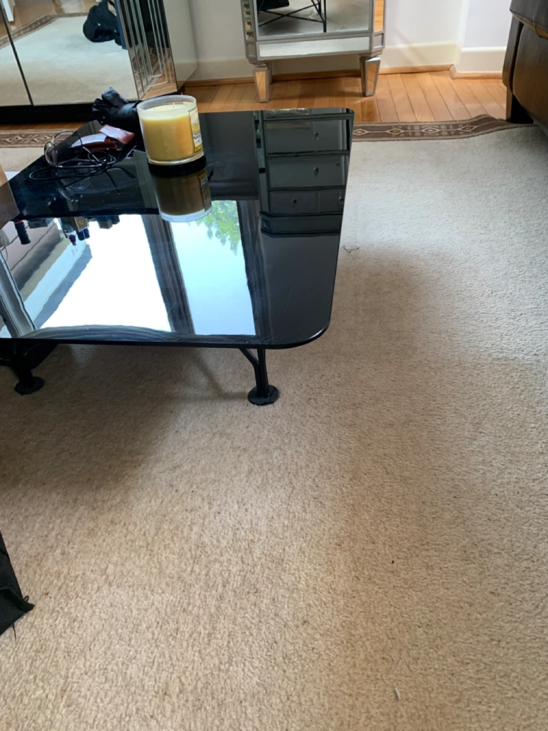 Black Glass Coffee Table