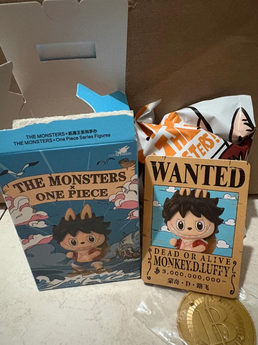 The Monsters x One Piece Series Luffy Figure thumbnail