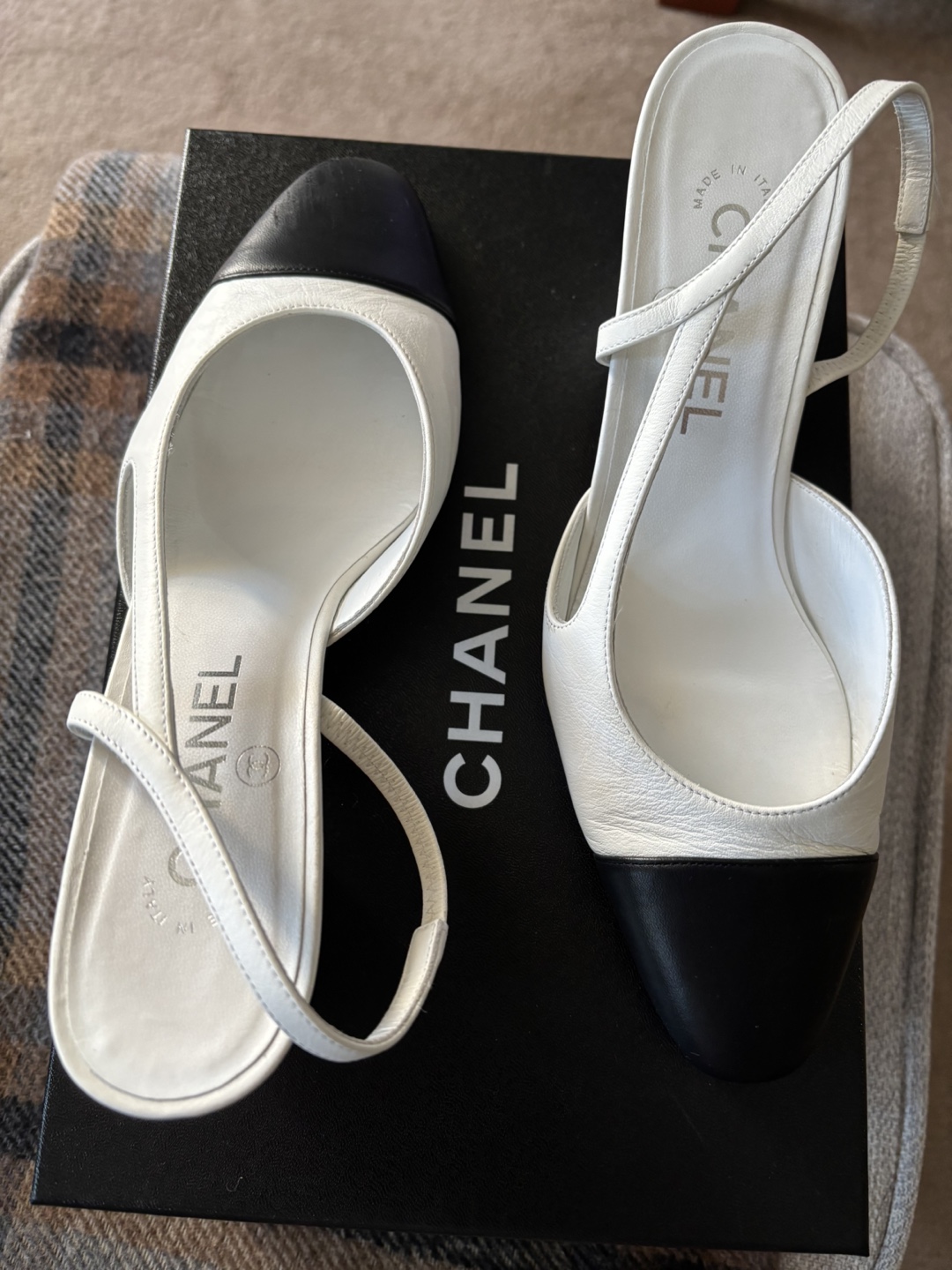 Chanel Slingback Heels Size 38.5