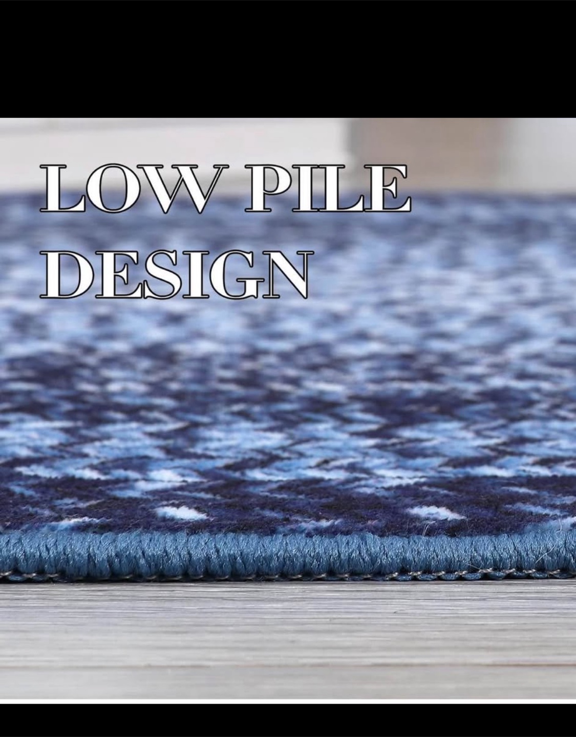 Blue Braided Rug - Low Pile Design 6x9 - photo 4
