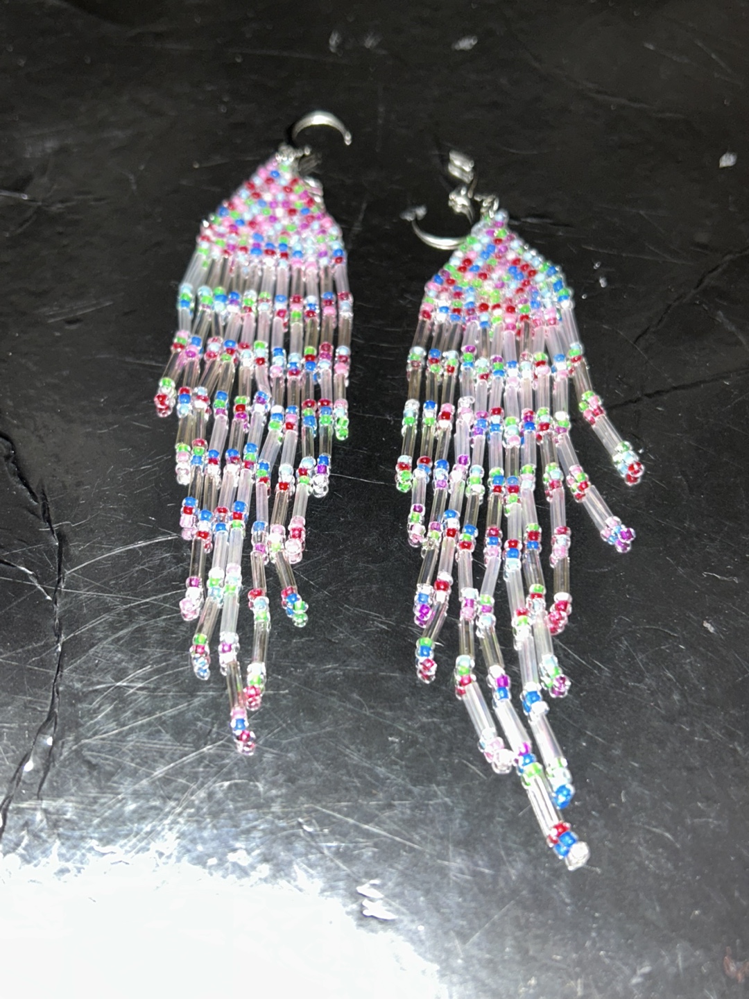 Beaded Fringe Dangle Earrings - photo 3