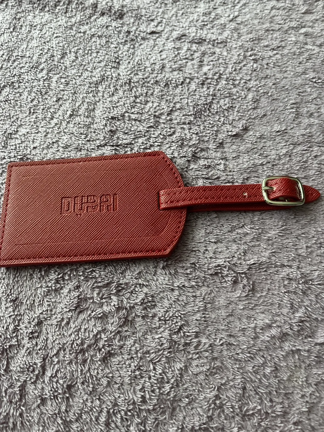 Dubai Luggage Tag - Burgundy thumbnail