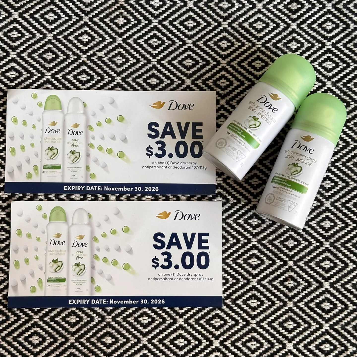 Dove Advanced Care Coupon & Deodorant thumbnail