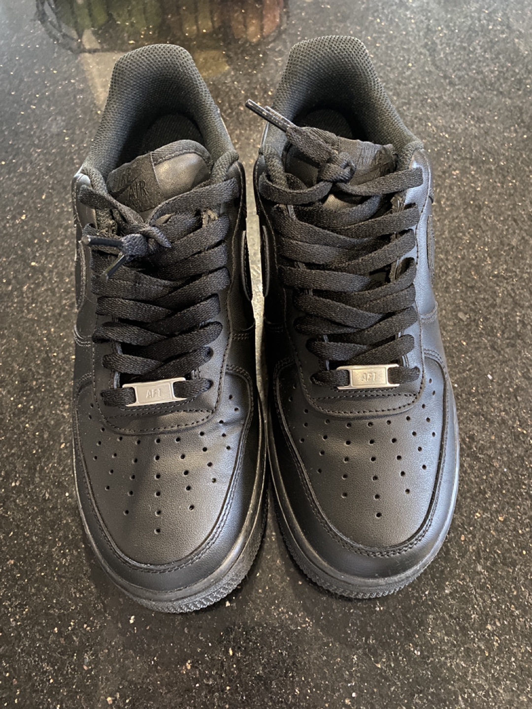 Nike Black Air Force 1 (Size 9M)