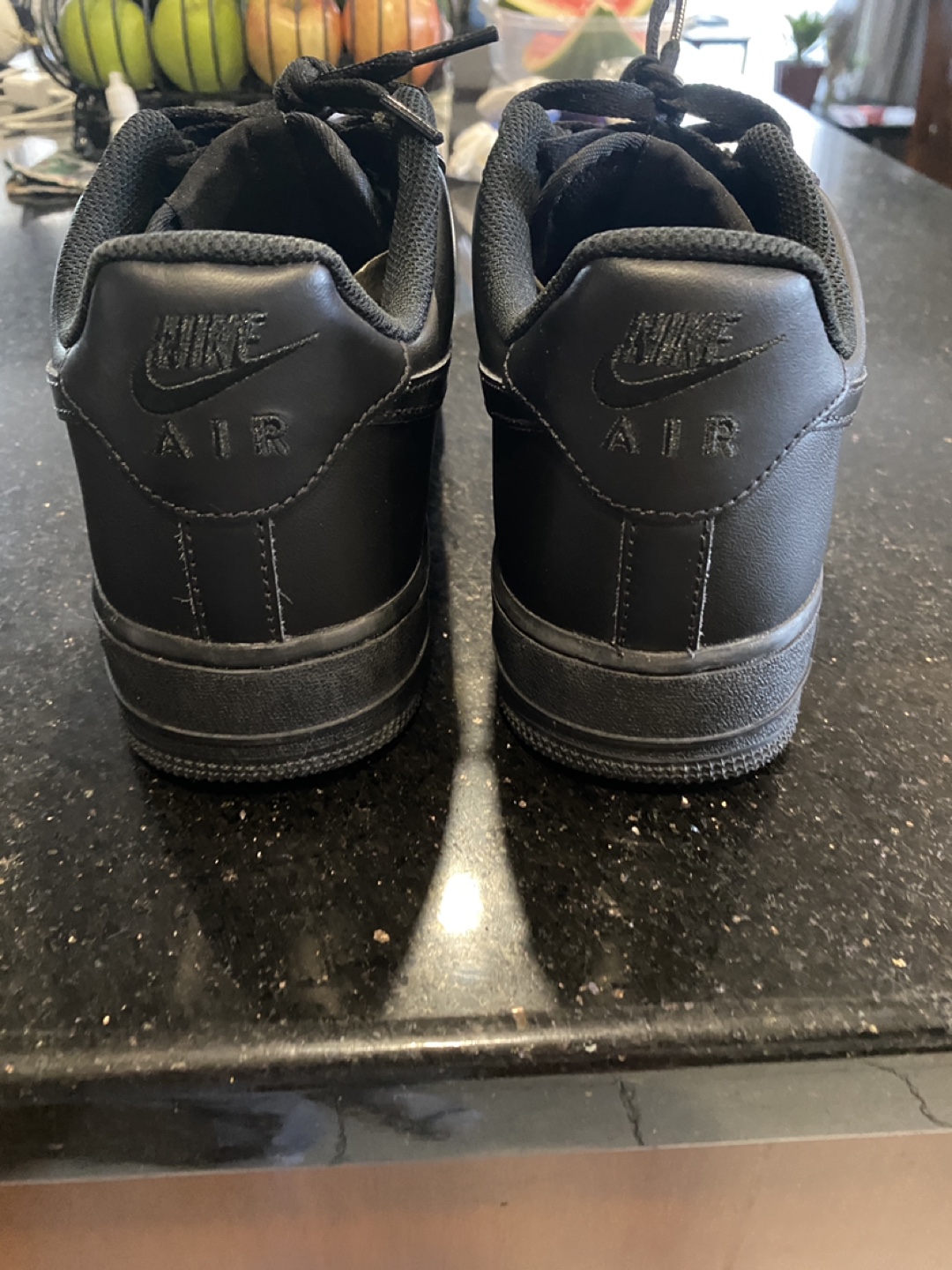 Nike Black Air Force 1 (Size 9M) - photo 3