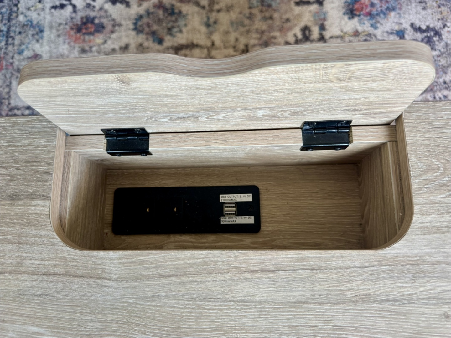 Threshold Loring Wood Writing Desk w/ Charging Station - photo 3