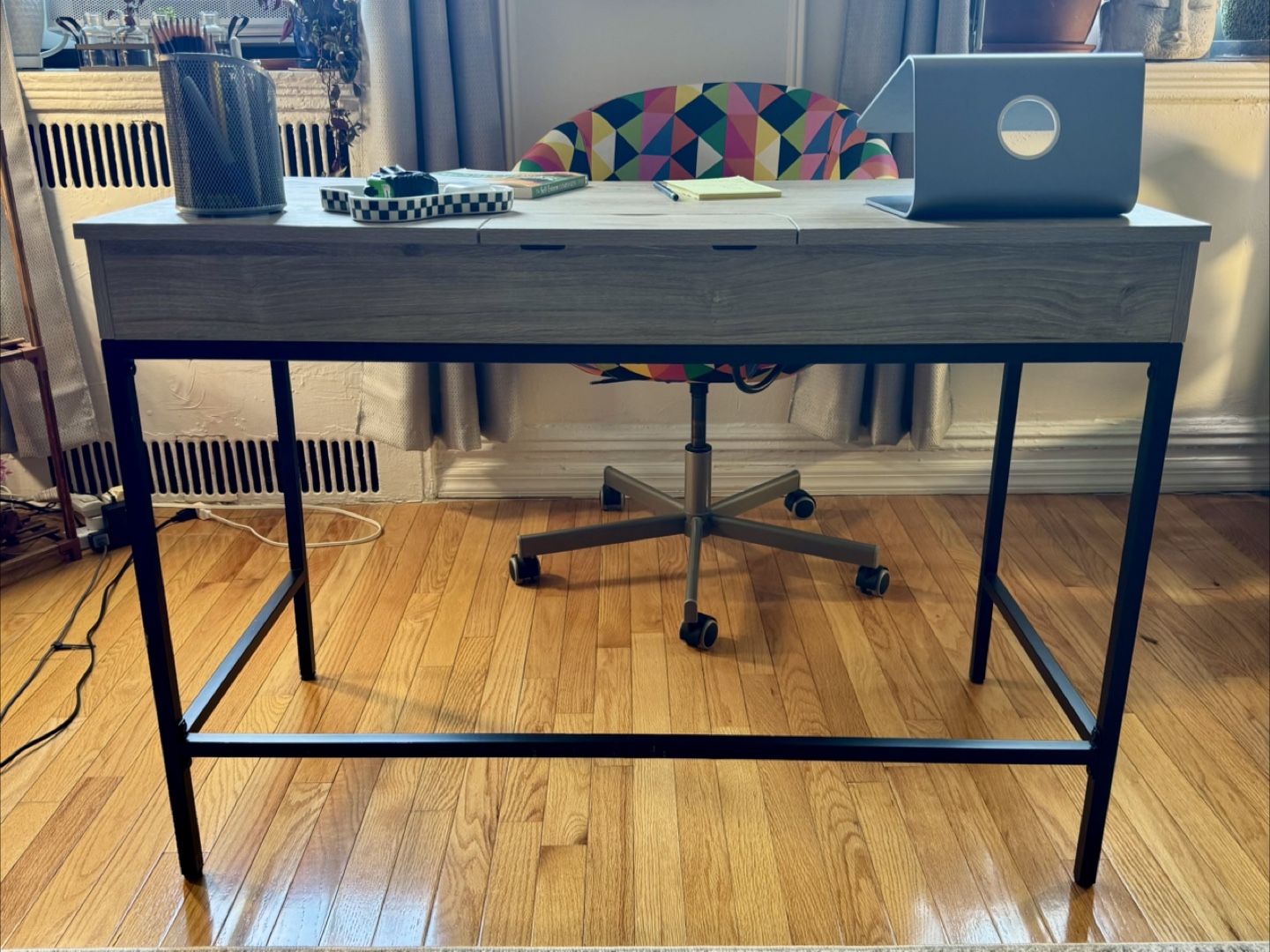 Threshold Loring Wood Writing Desk w/ Charging Station