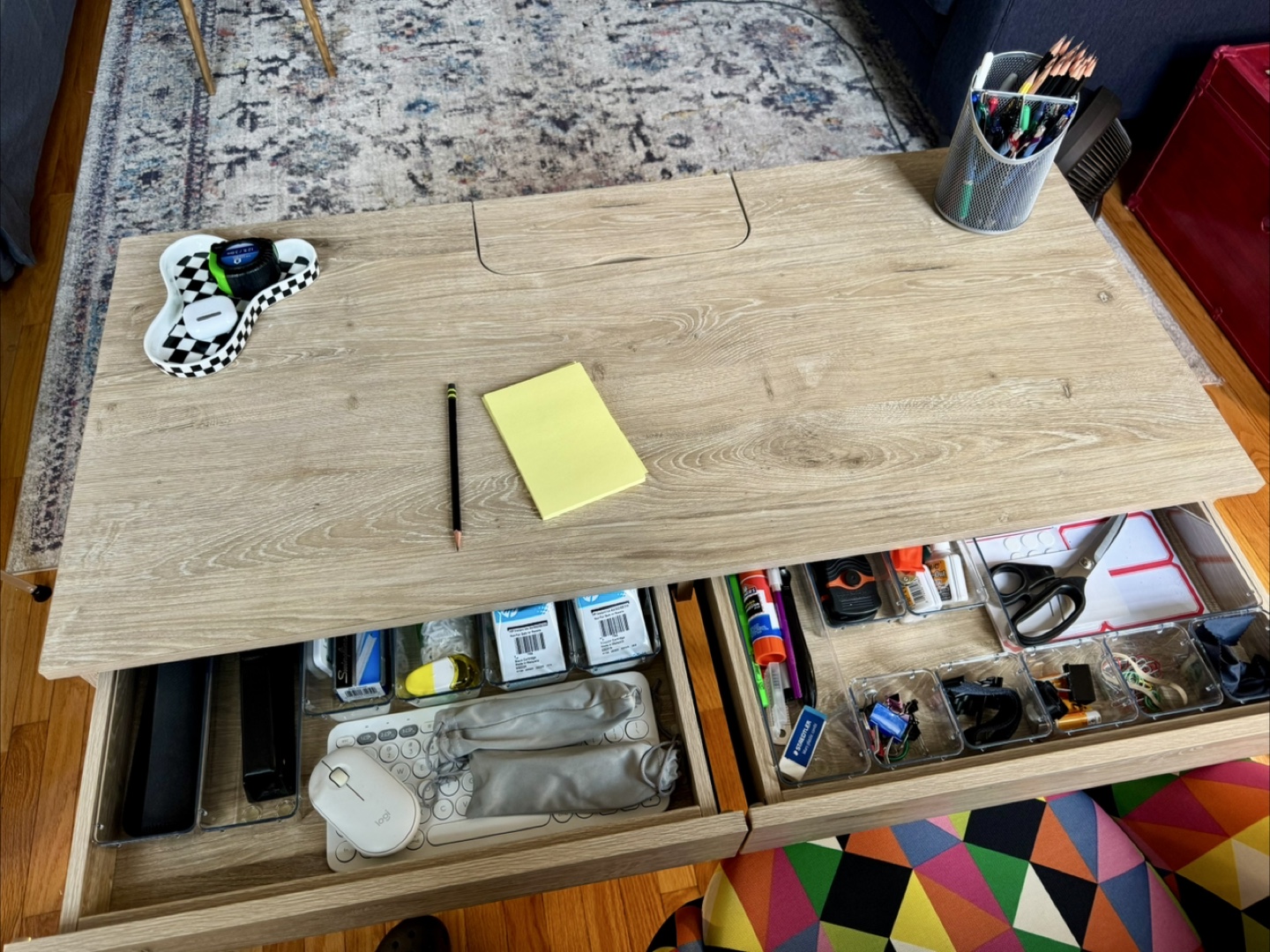 Threshold Loring Wood Writing Desk w/ Charging Station - photo 2