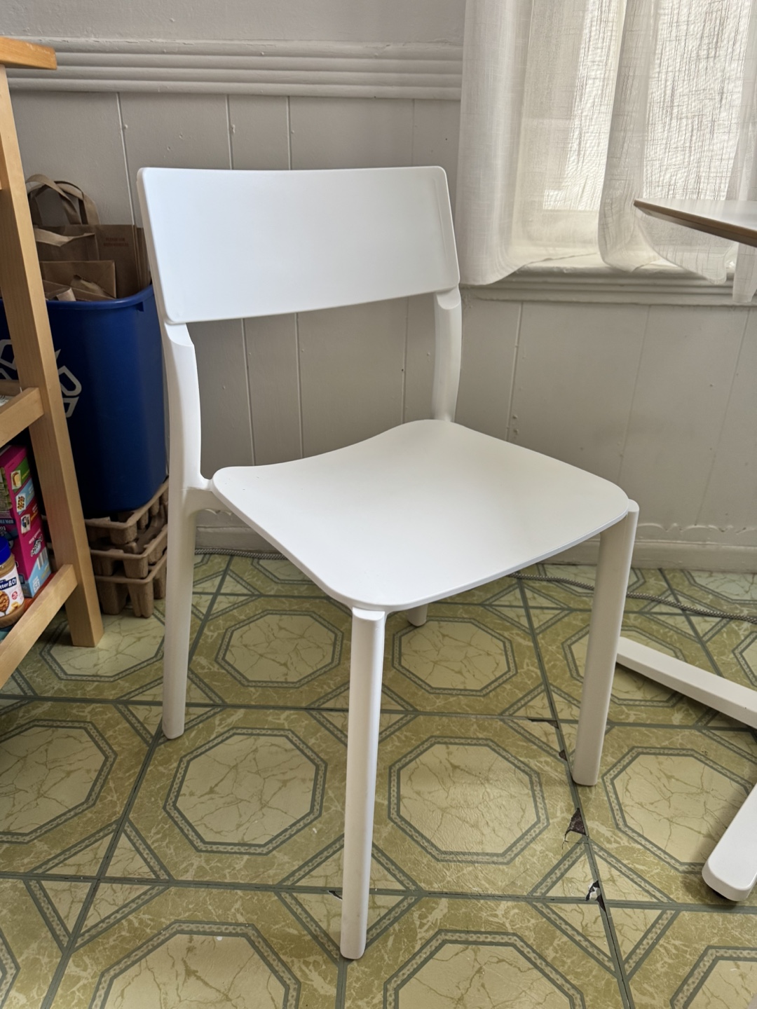 Ikea White Café Table + Chairs - photo 3
