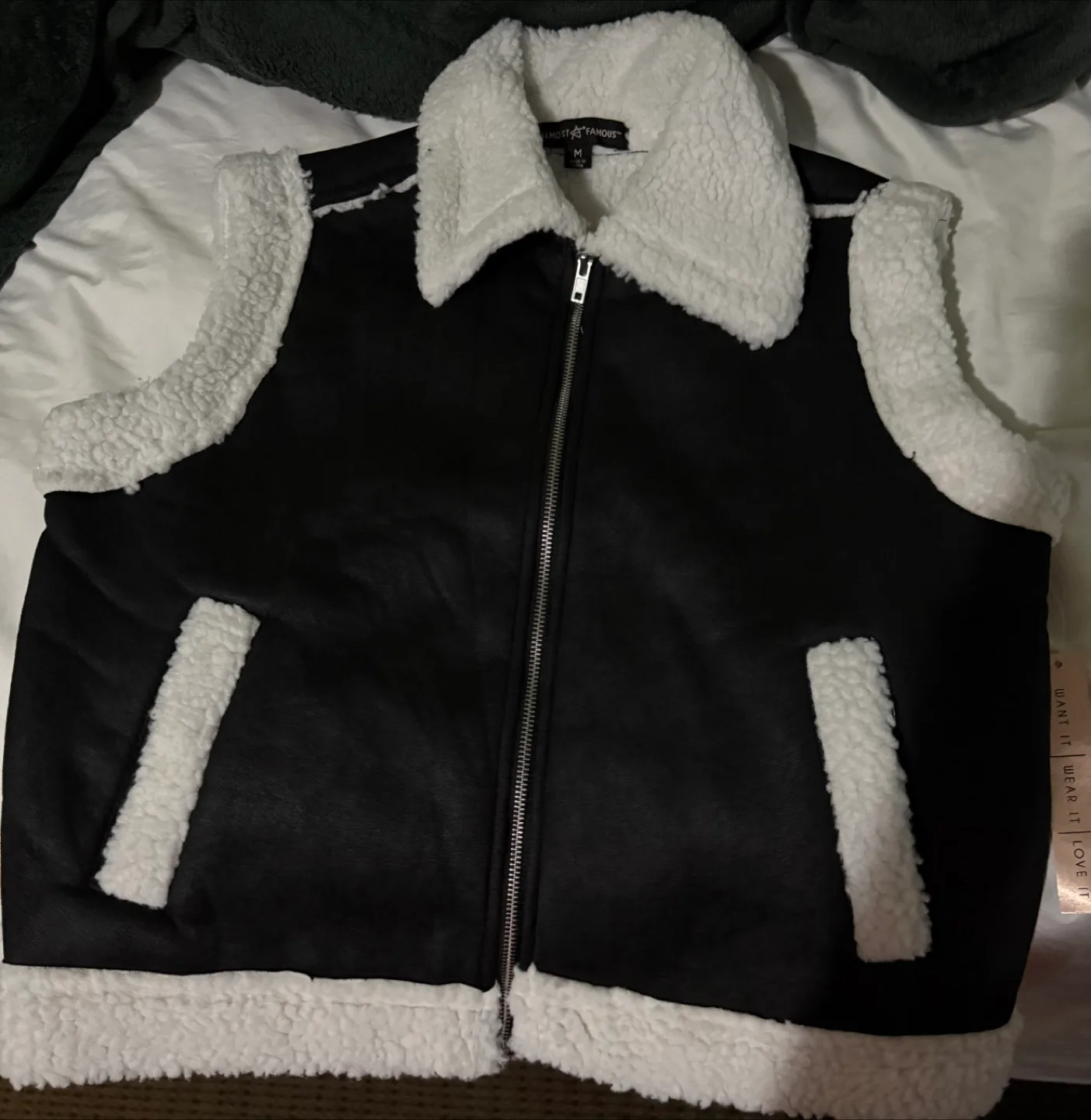 Almost Famous Black Vest - Size M thumbnail