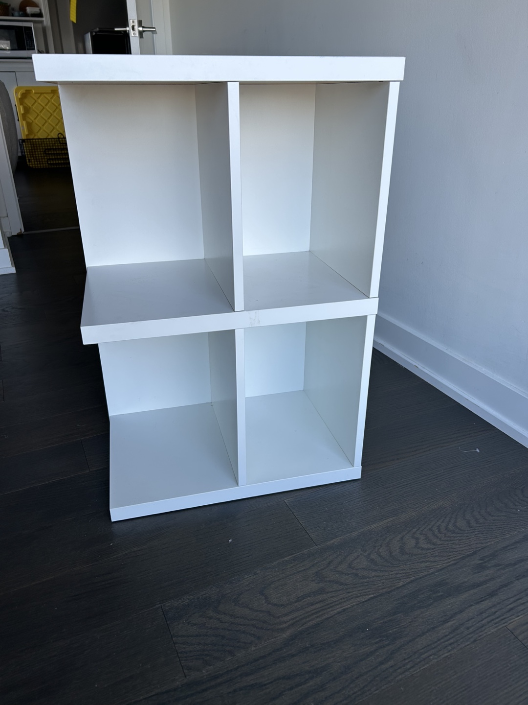 White Desk with Storage Shelves - photo 2
