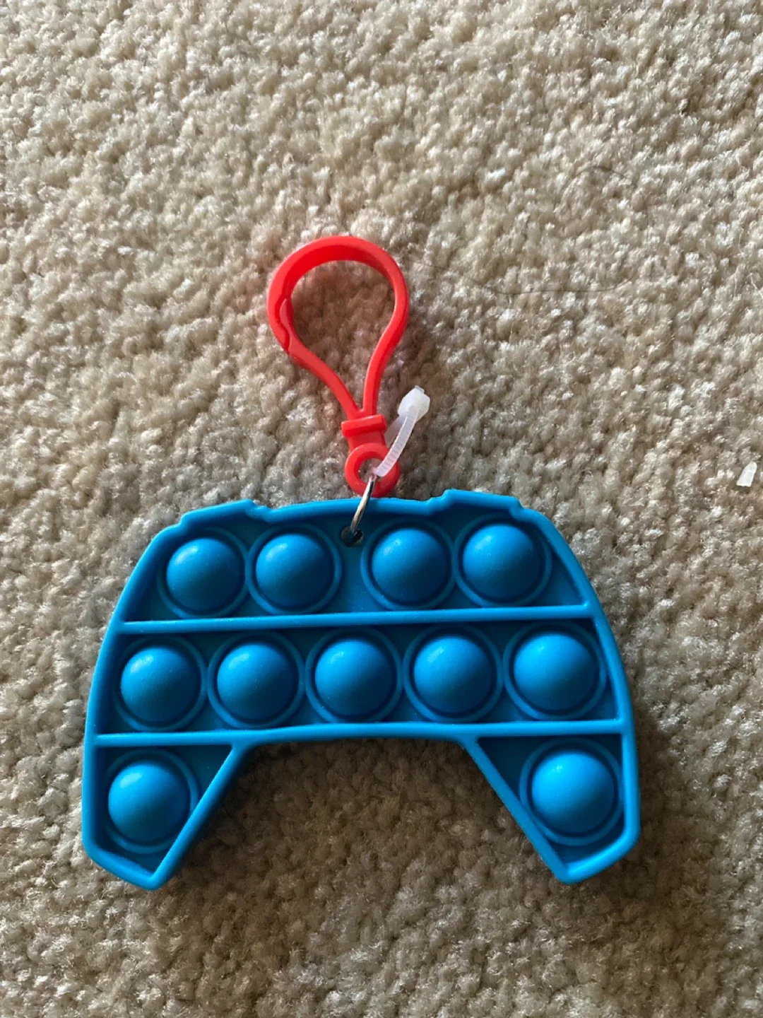 Blue Game Controller Pop It Keychain thumbnail