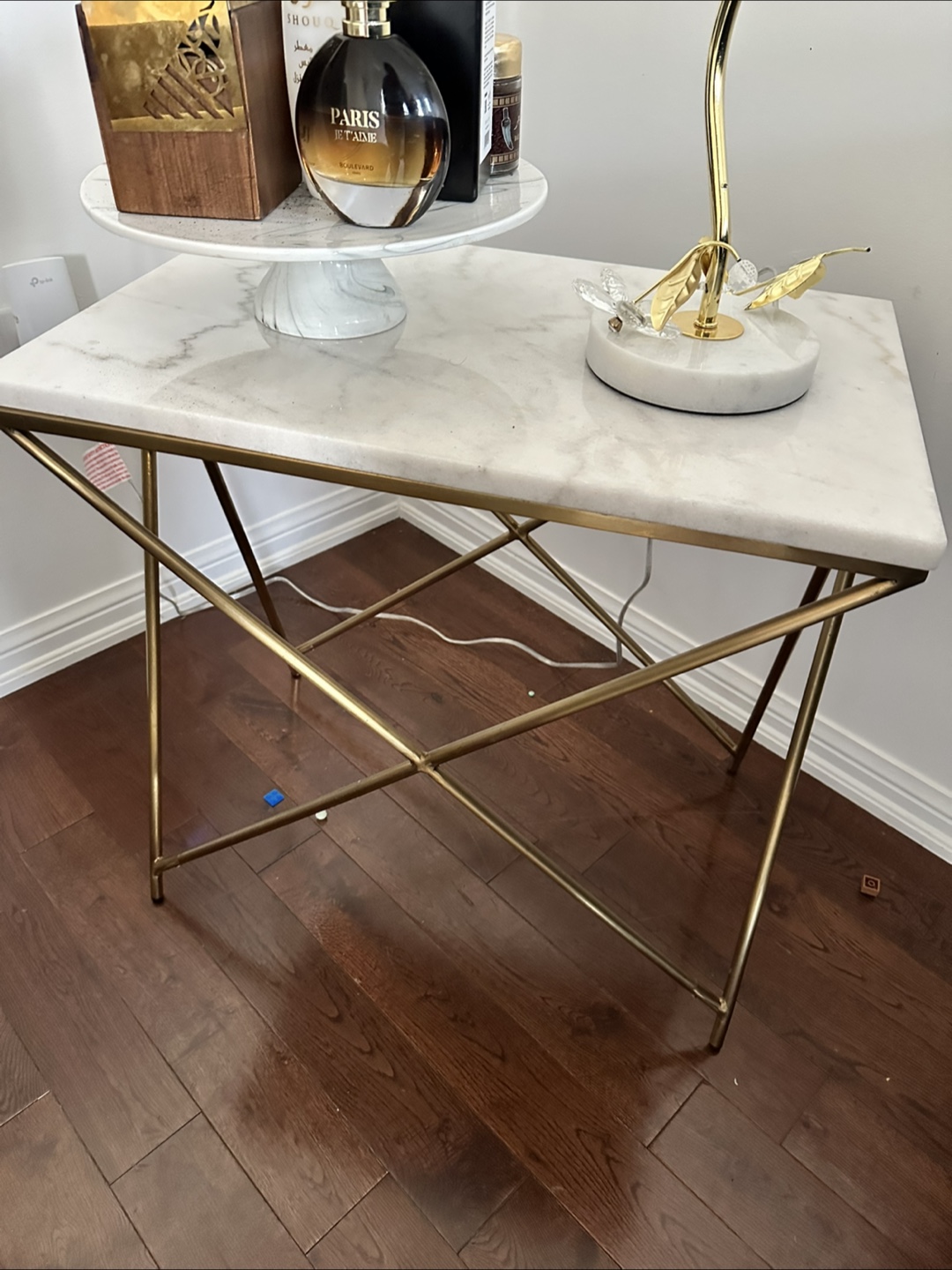 Marble & Gold side Table