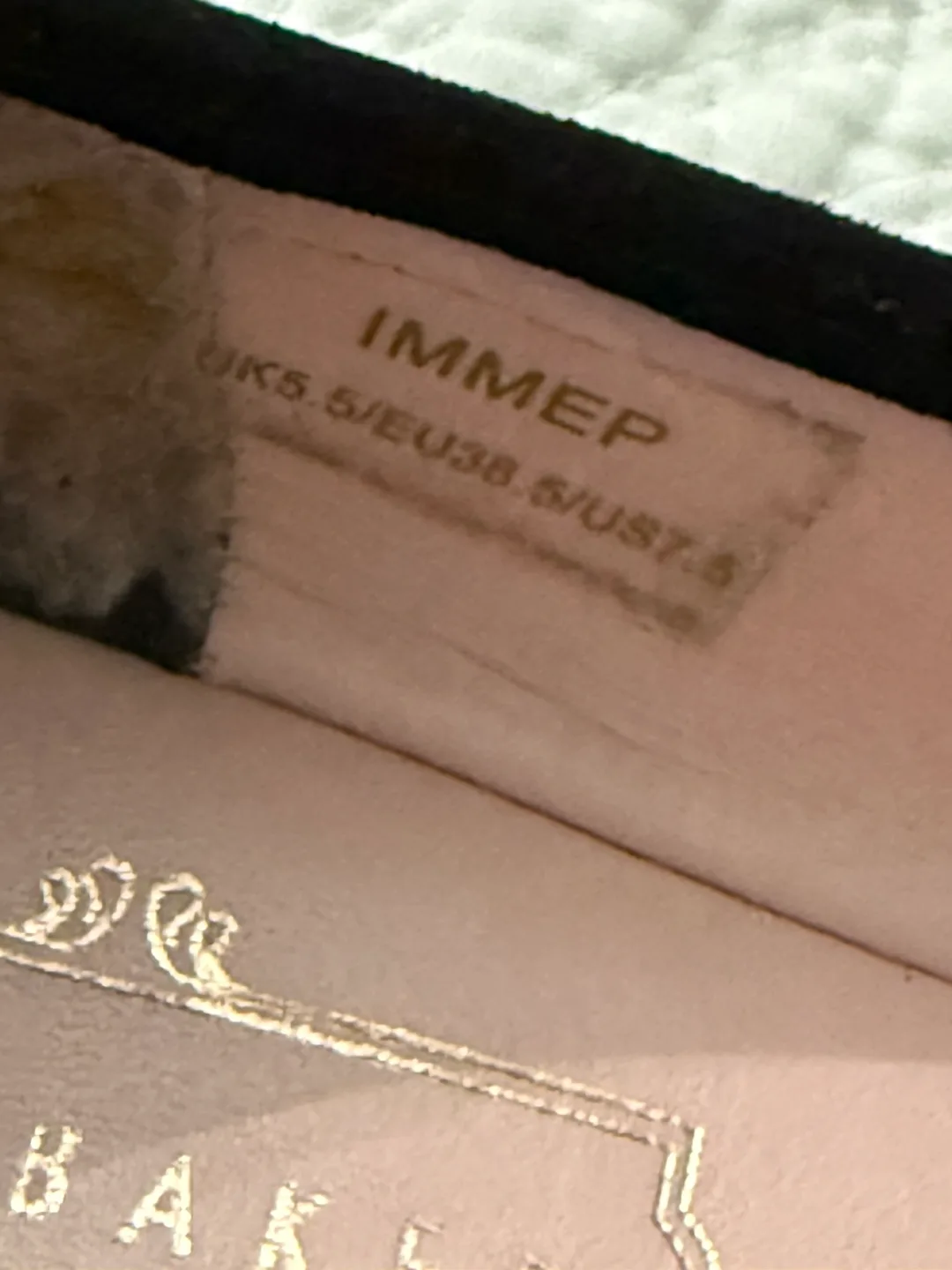 Ted Baker Black Floral Ballet Flats, Size 7.5 image indicator(8)