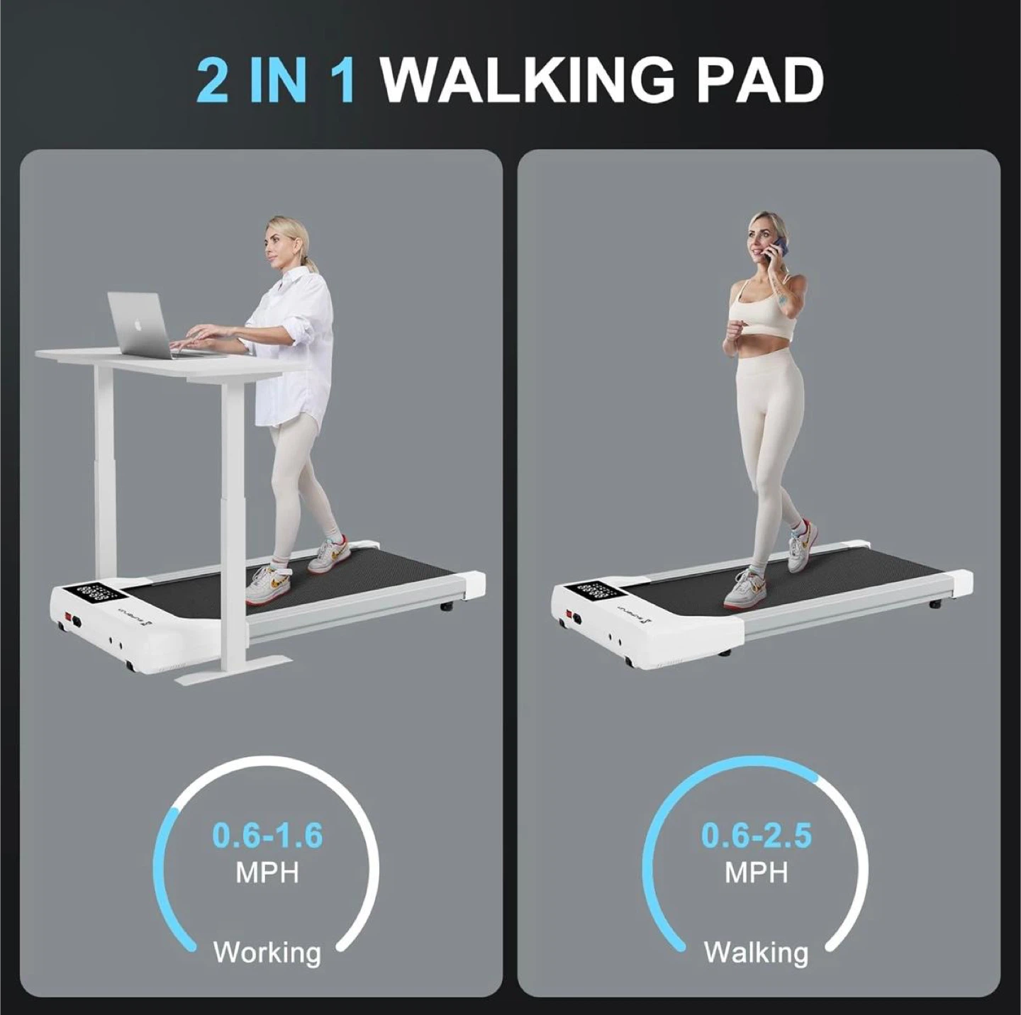 PipPot Redefine Running 2 in 1 Walking Pad Treadmill - photo 2