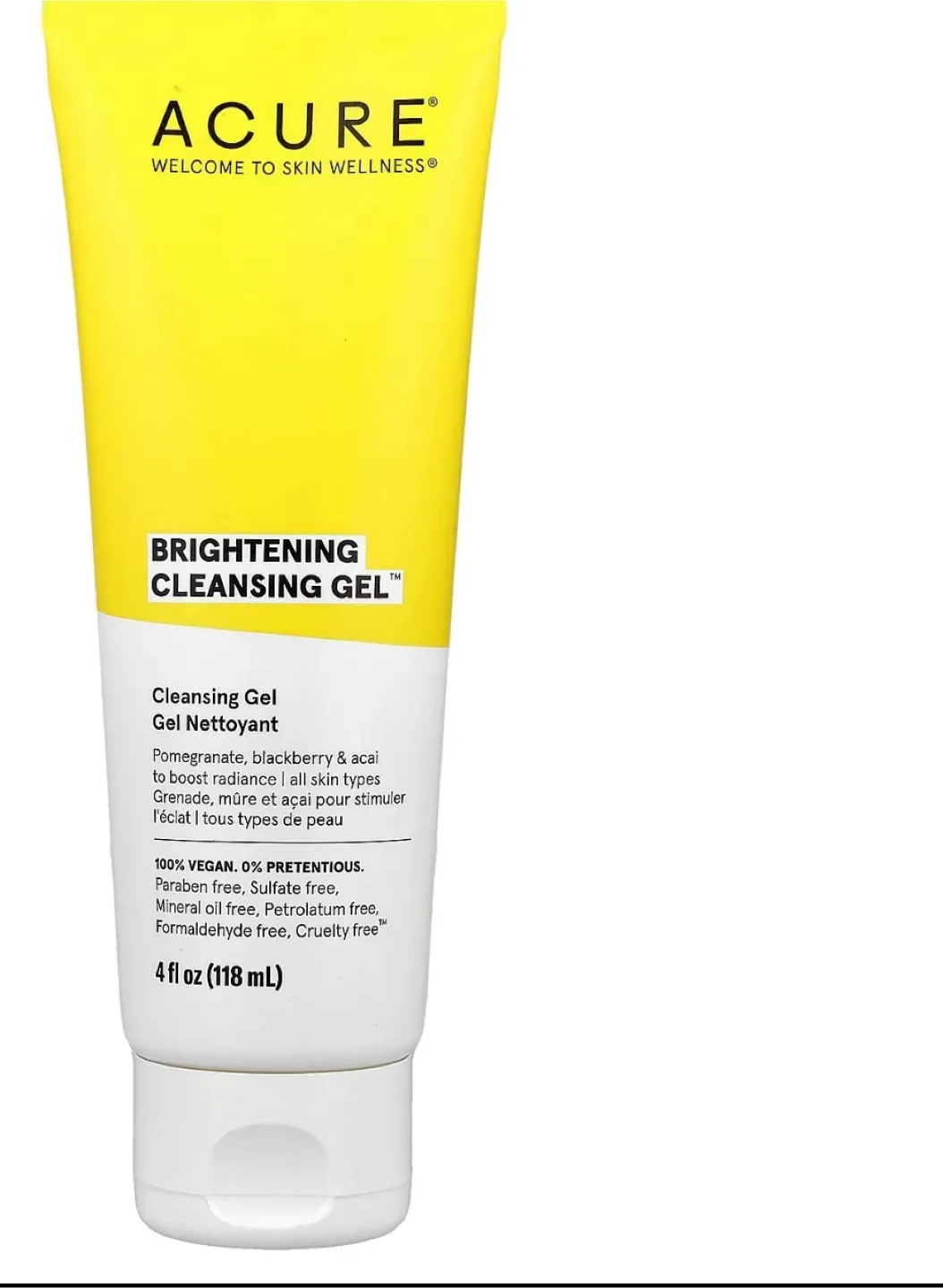 Acure Brightening Cleansing Gel 4 fl oz thumbnail