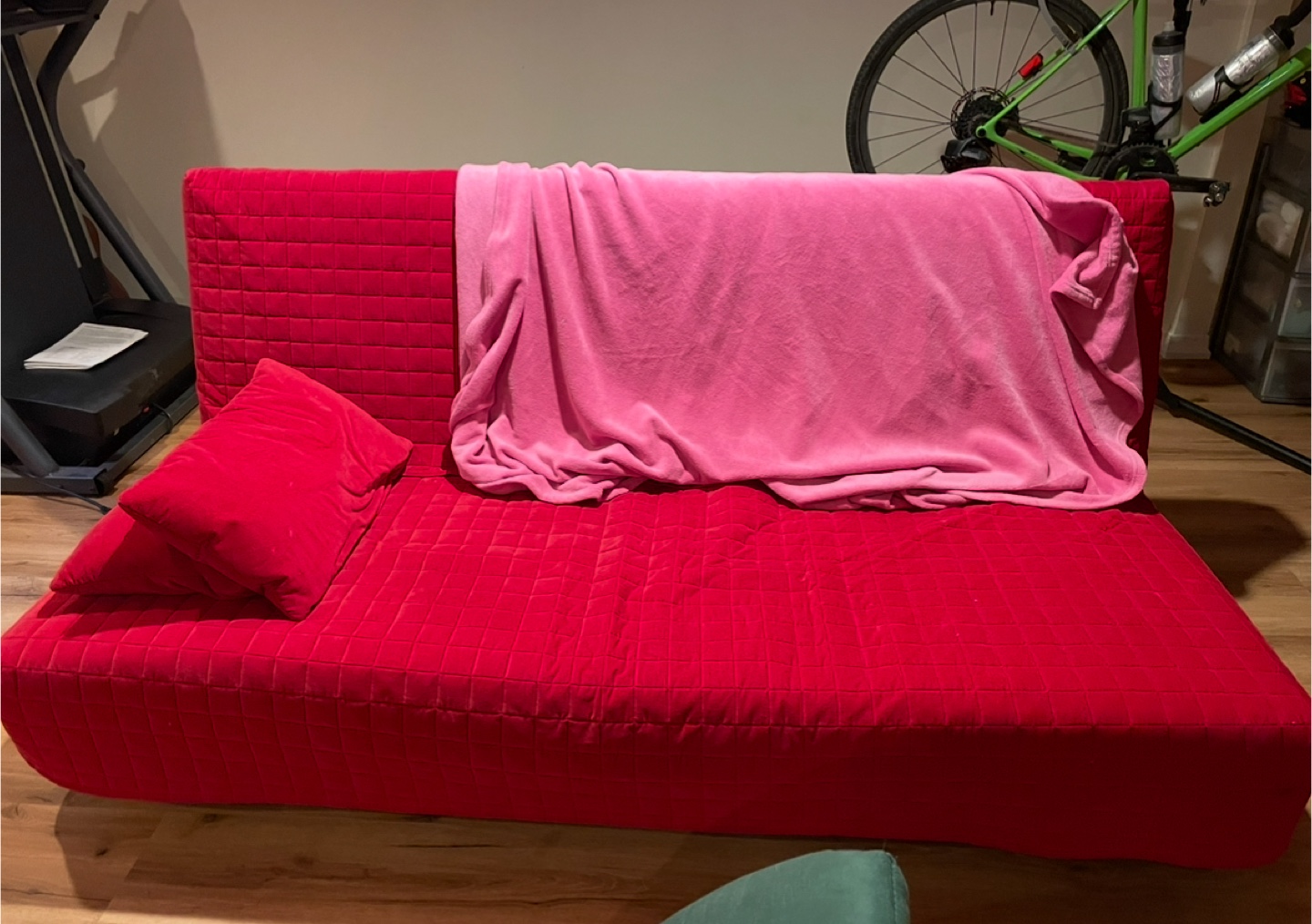 Red IKEA Lycksele Lövås Sofa Bed - photo 2