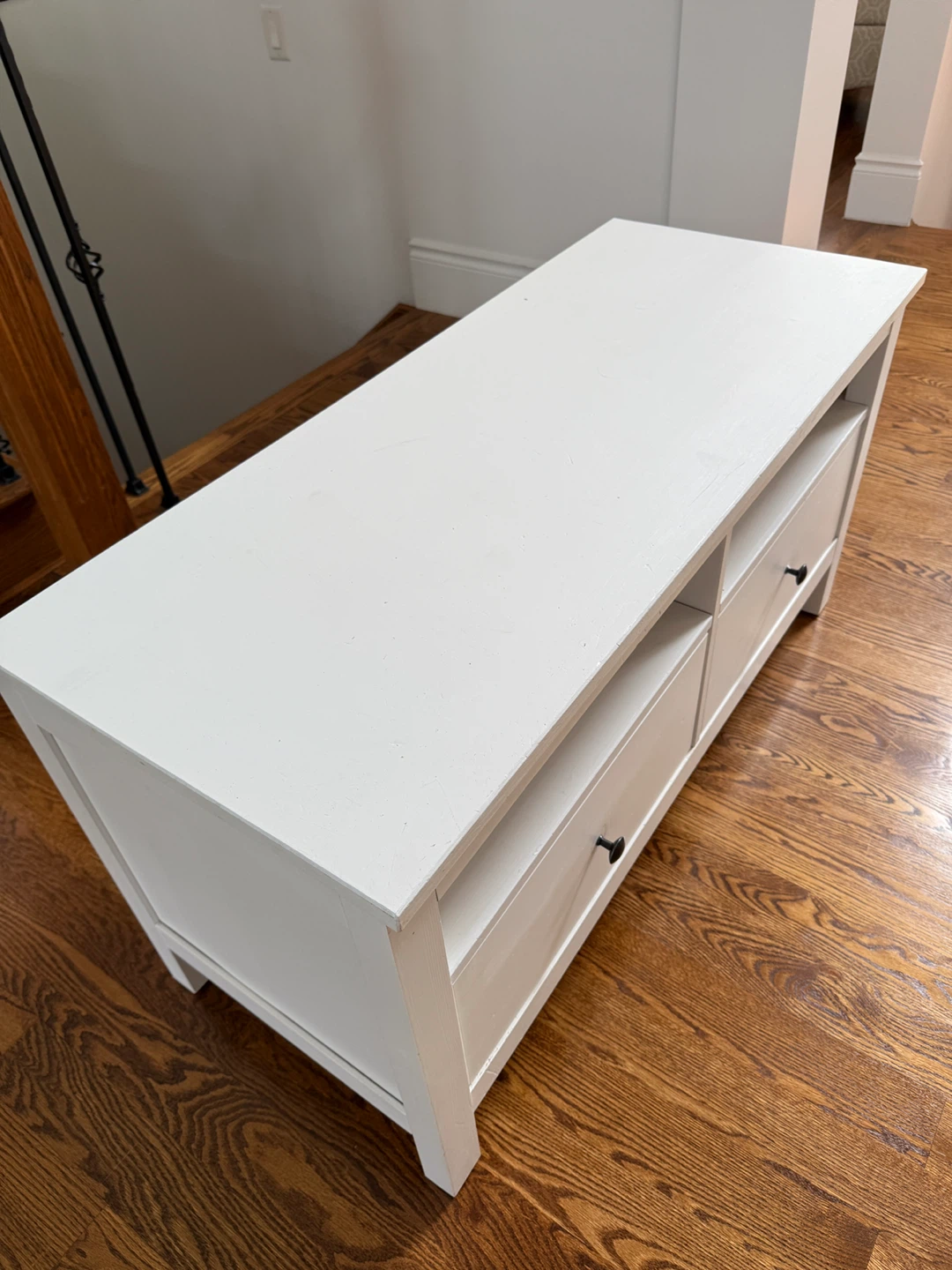 IKEA Hemnes White TV Stand - photo 3