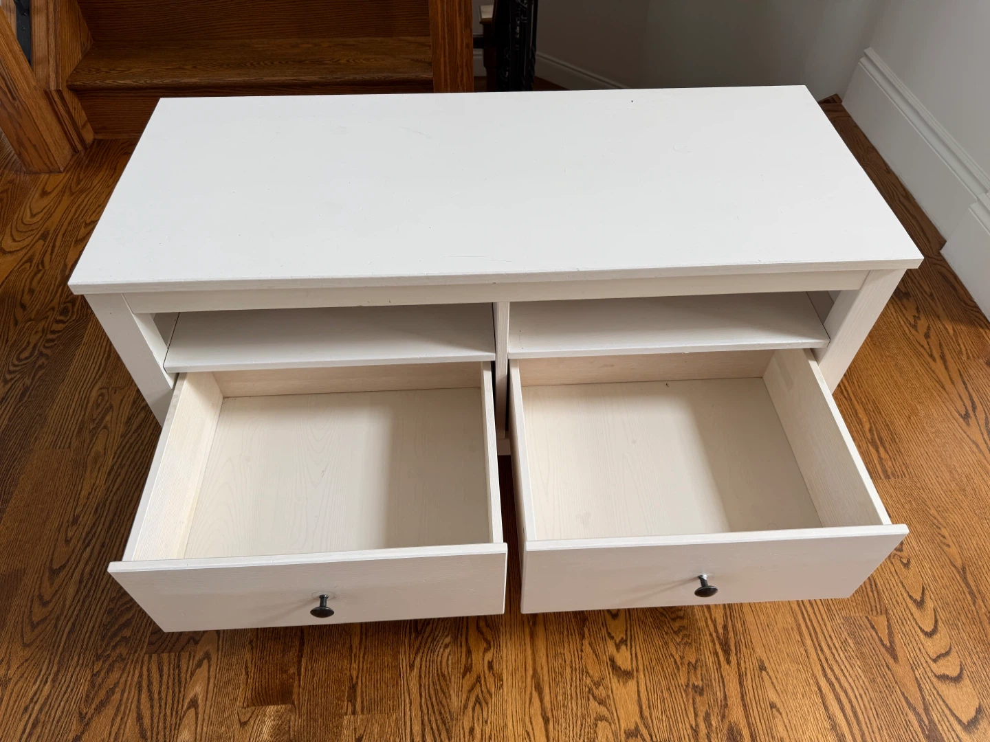 IKEA Hemnes White TV Stand - photo 2