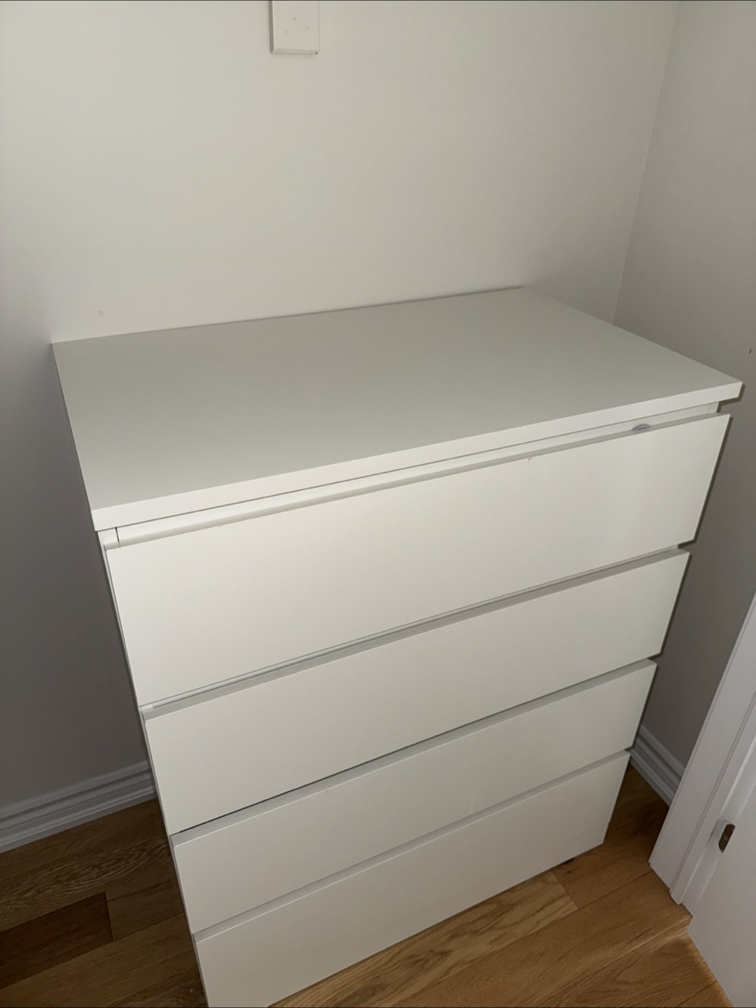 IKEA White 4-Drawer Dresser - photo 4