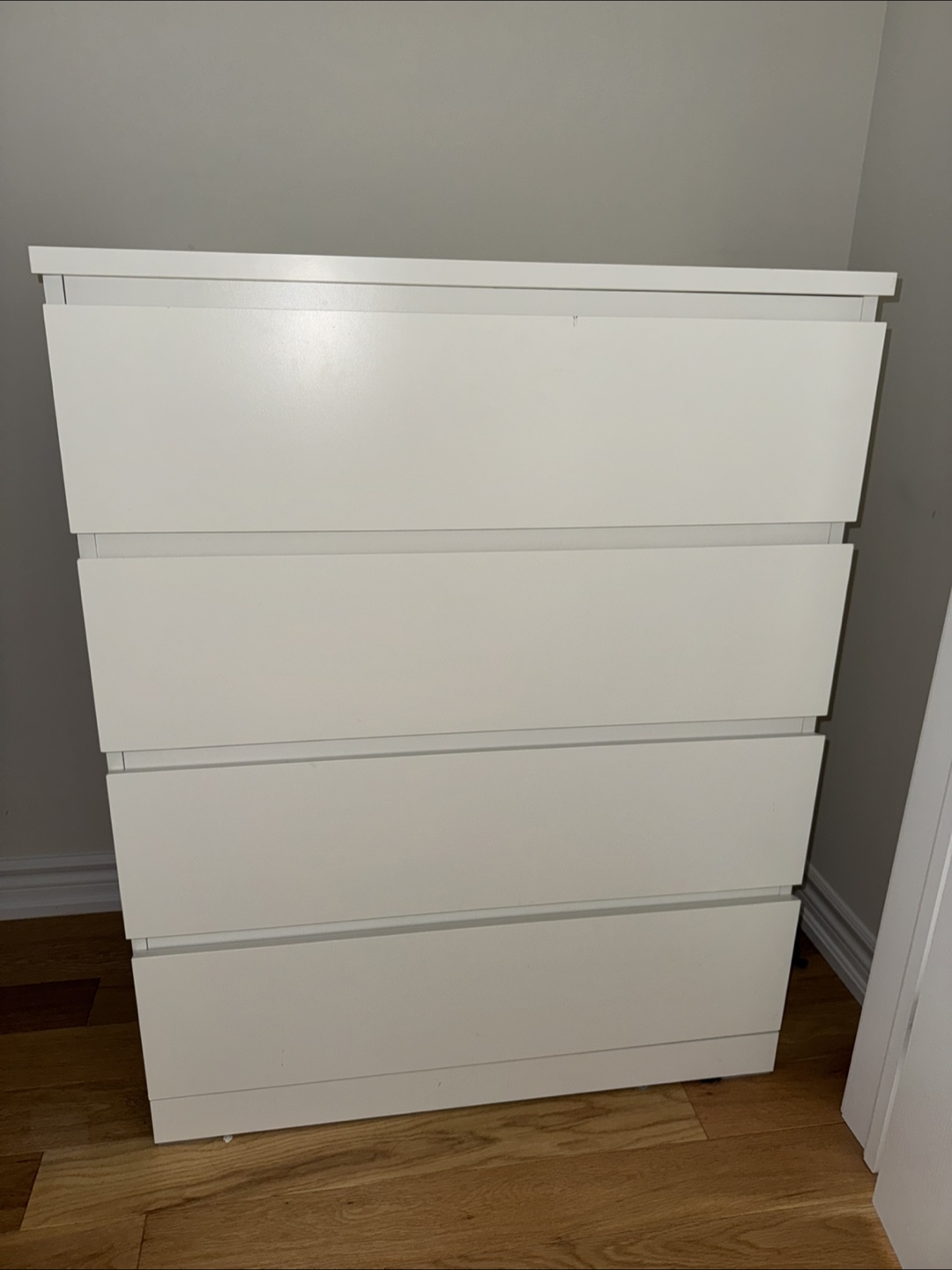 IKEA White 4-Drawer Dresser - photo 2