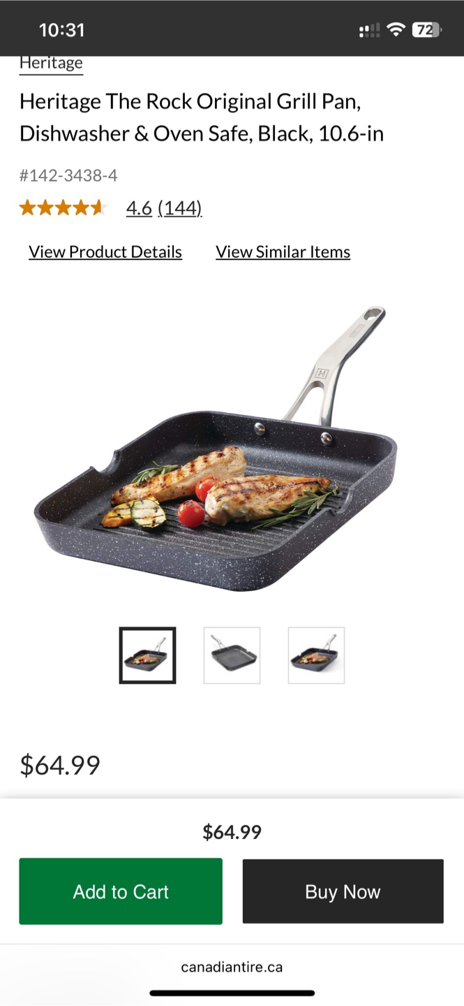 Heritage The Rock Grill Pan, 10.6-in